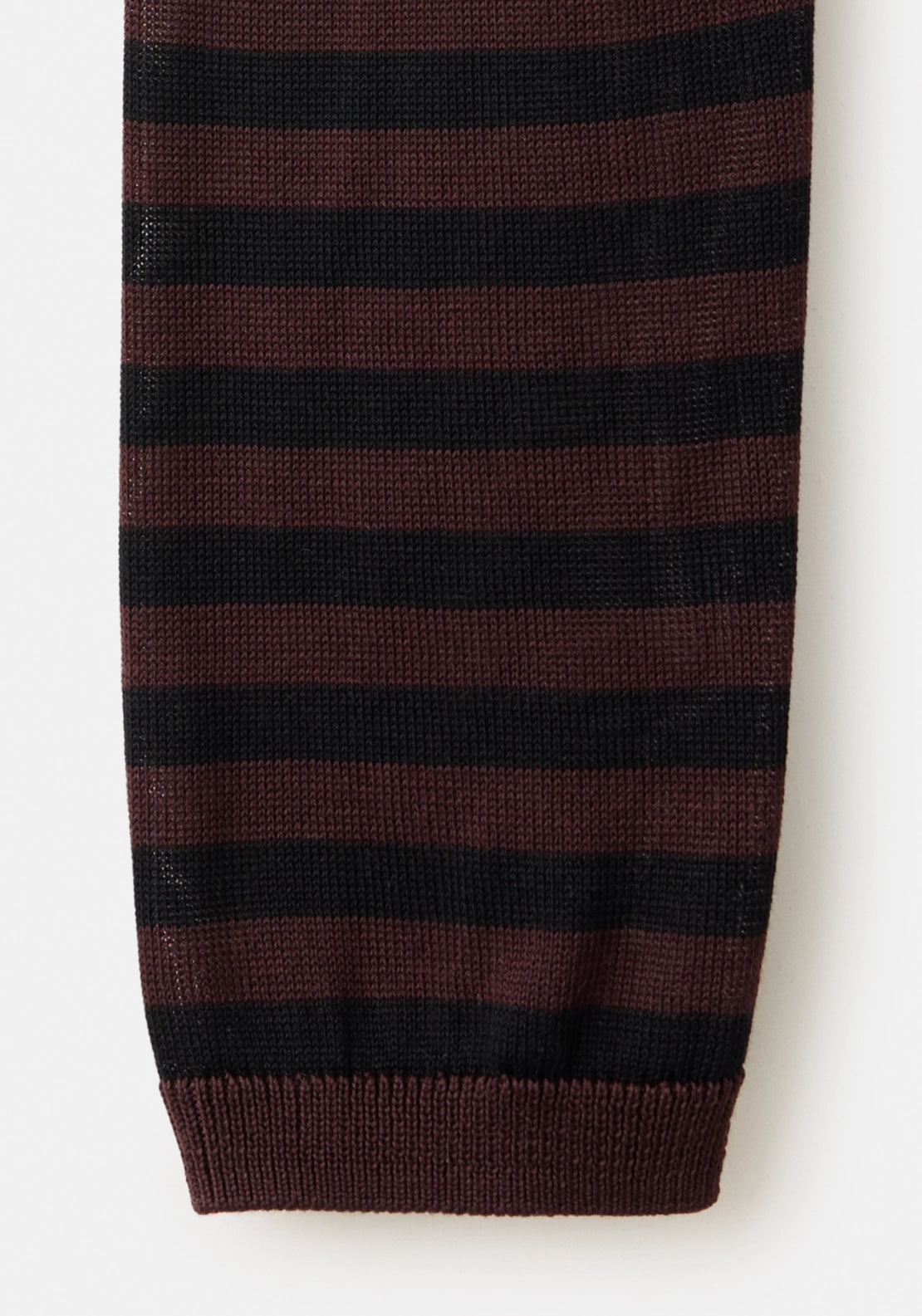 Striped Lyocell Top - Burgundy