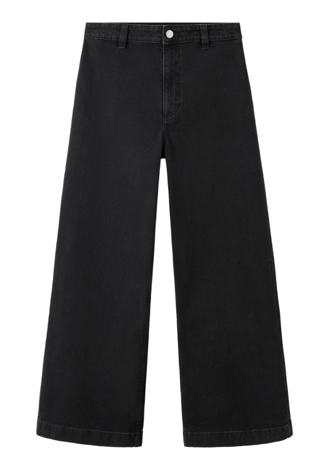 Catherin High Rise Culotte Jeans - Denim Grey