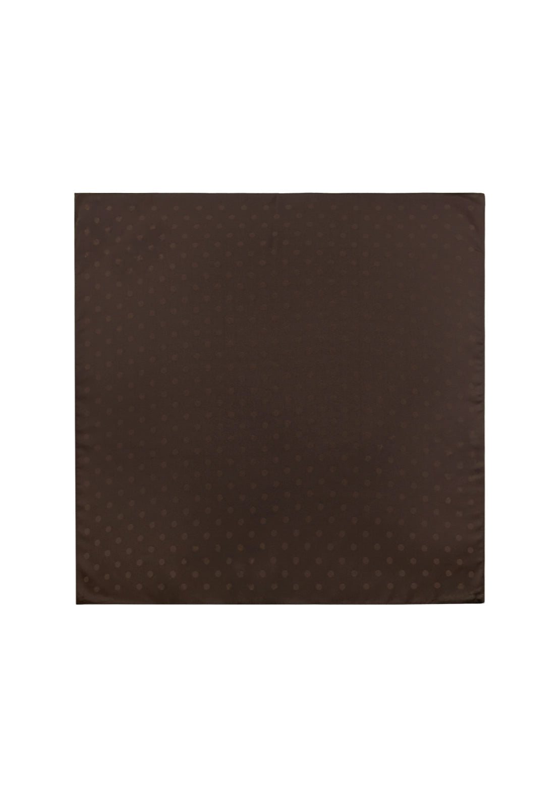Polka Dot Jacquard Scarf - Brown
