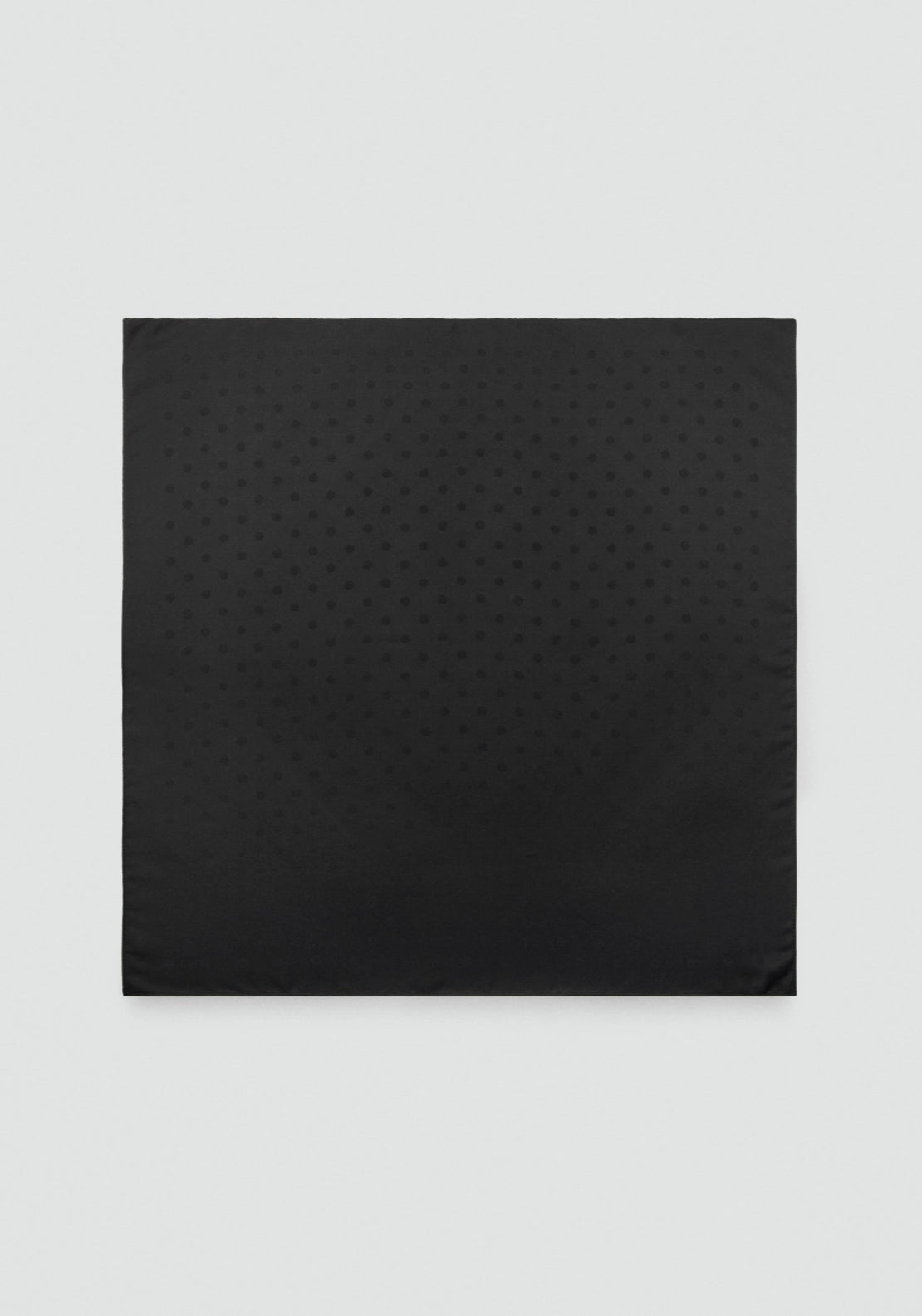 Polka Dot Jacquard Scarf - Black