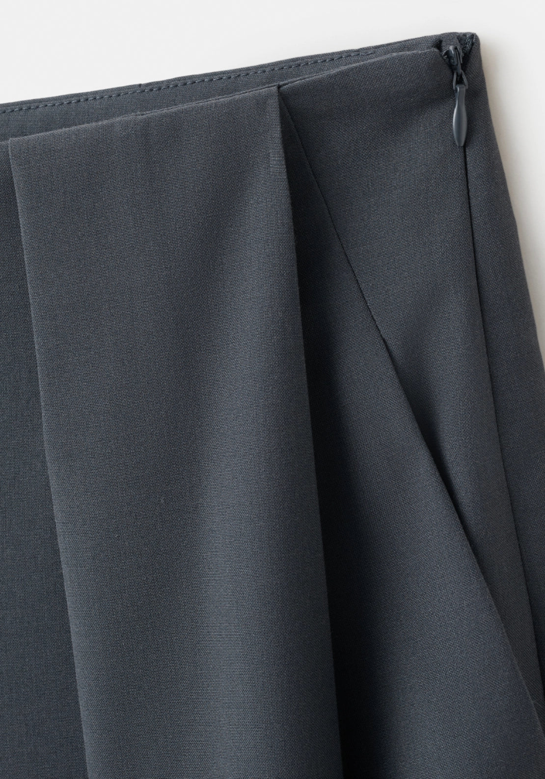 Straight Fit Pleated Trousers - Grey