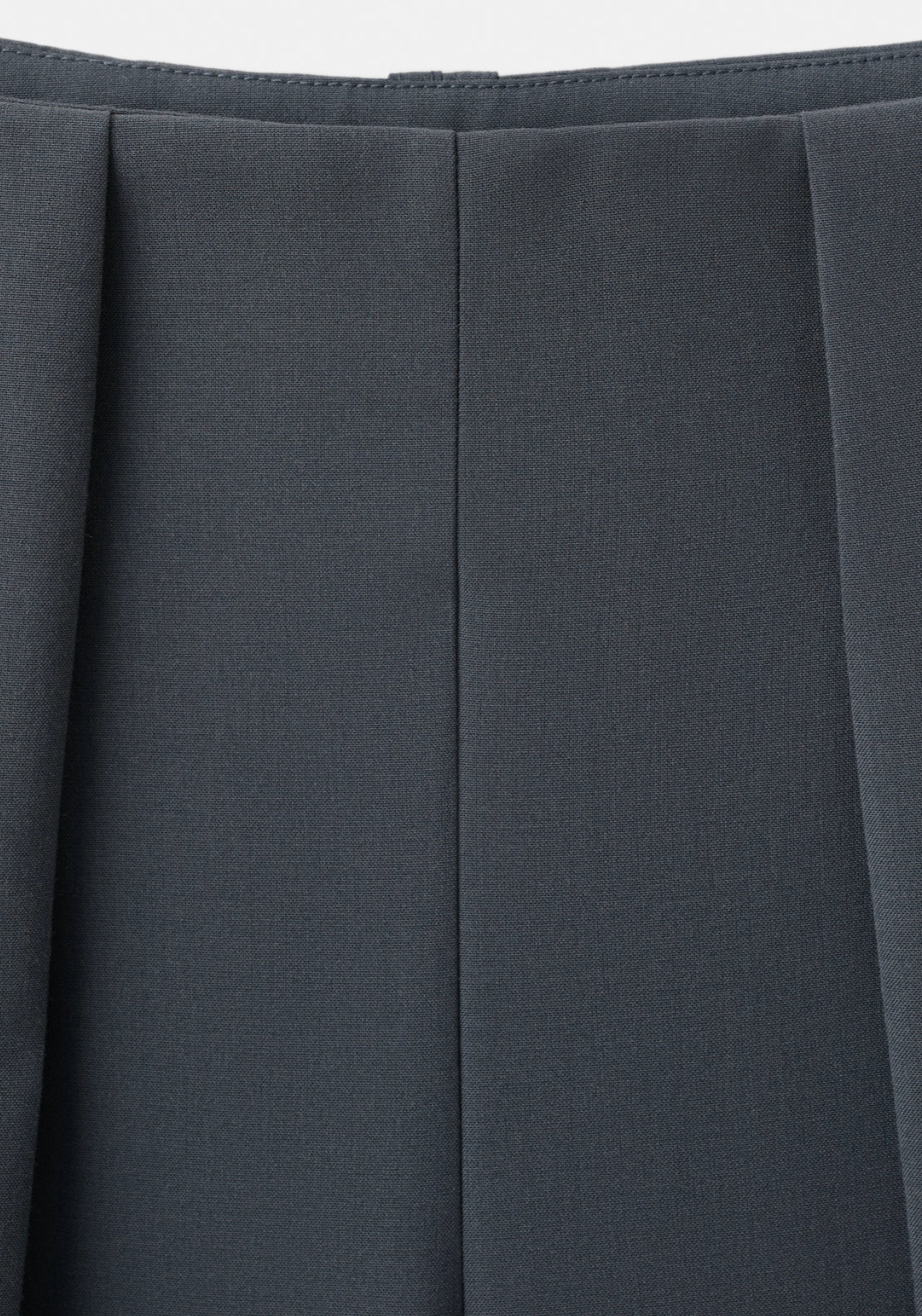 Straight Fit Pleated Trousers - Grey