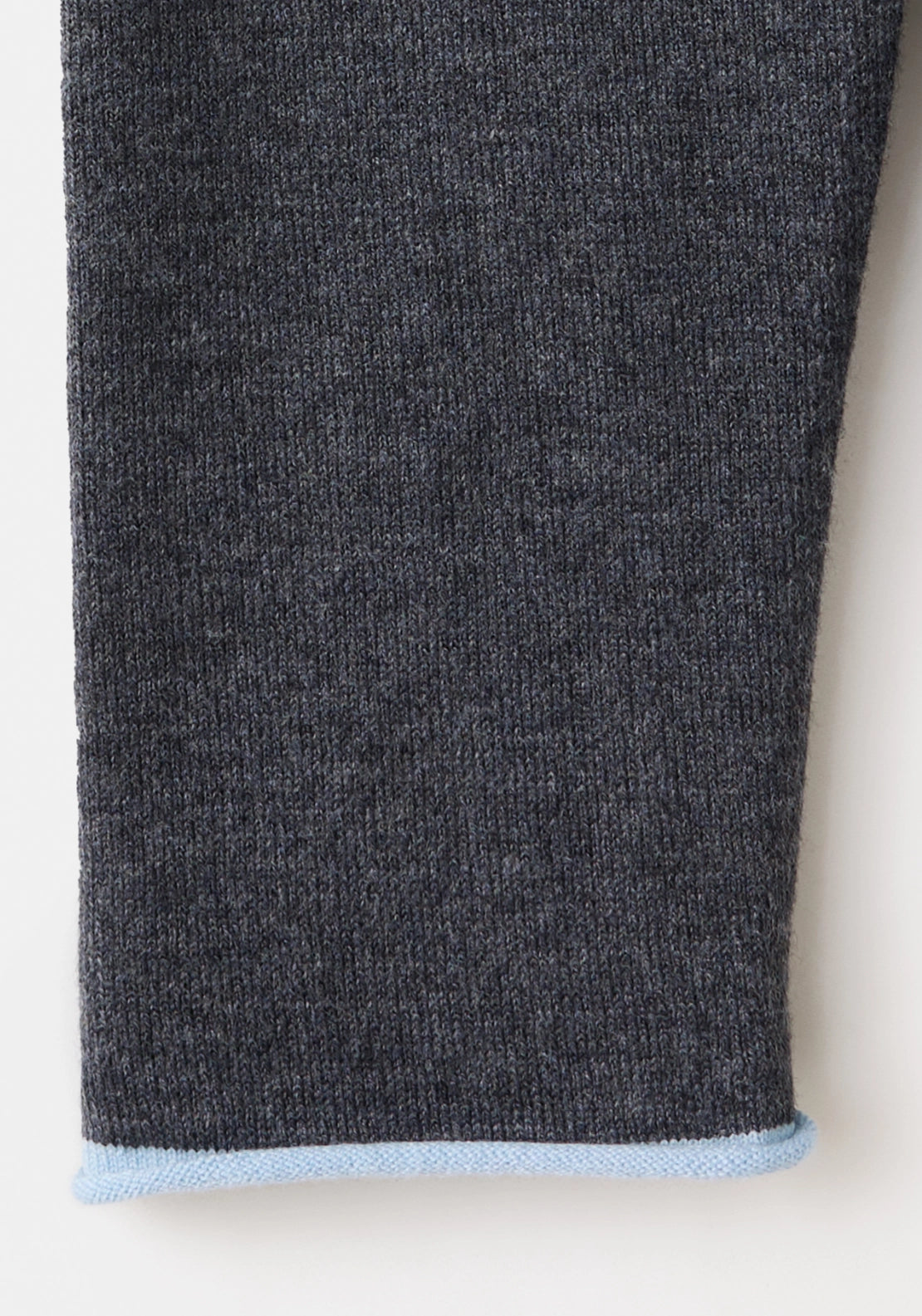 Knit Cardigan With Contrasting Trims - Grey