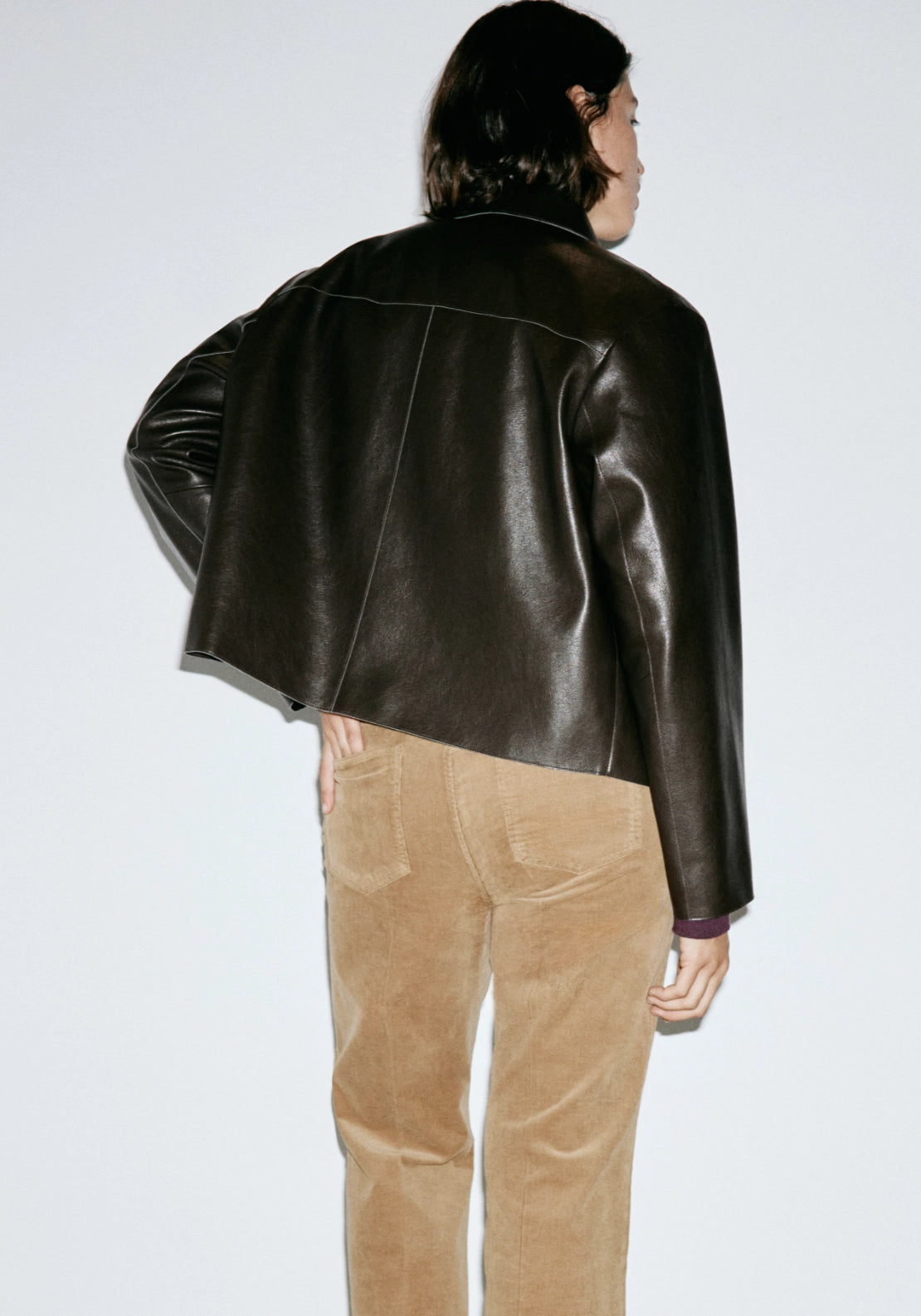 Flare Corduroy Jeans - Brown