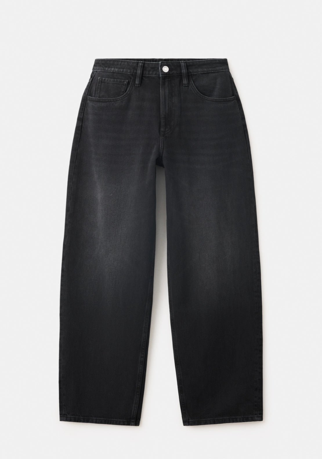 Balloon Denim Jeans - Denim Grey