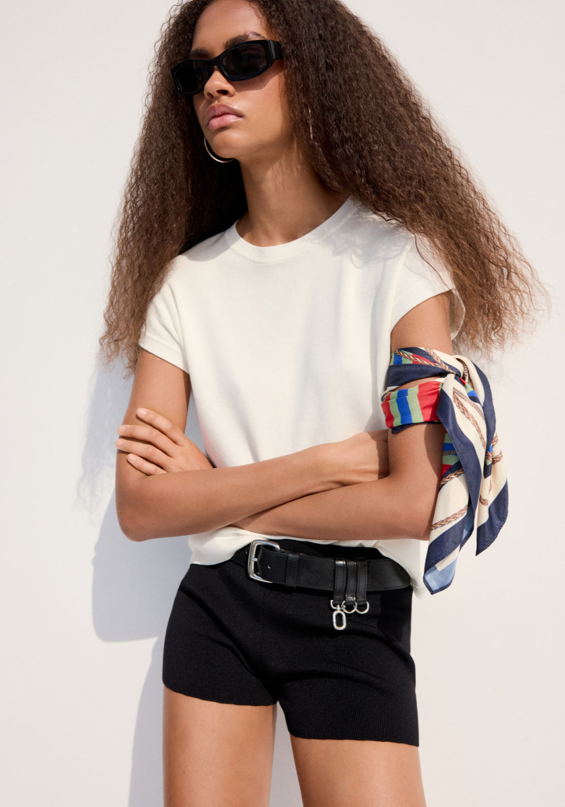 Cotton Short Sleeve T-Shirt - Cream