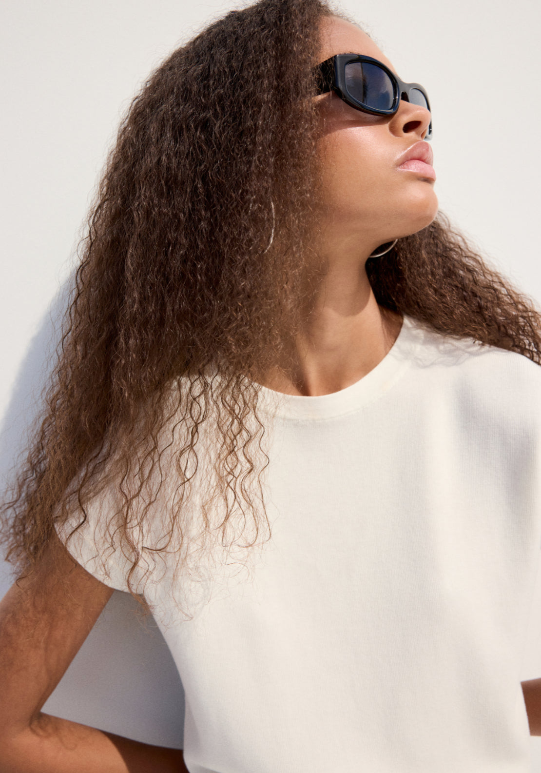 Cotton Short Sleeve T-Shirt - Cream