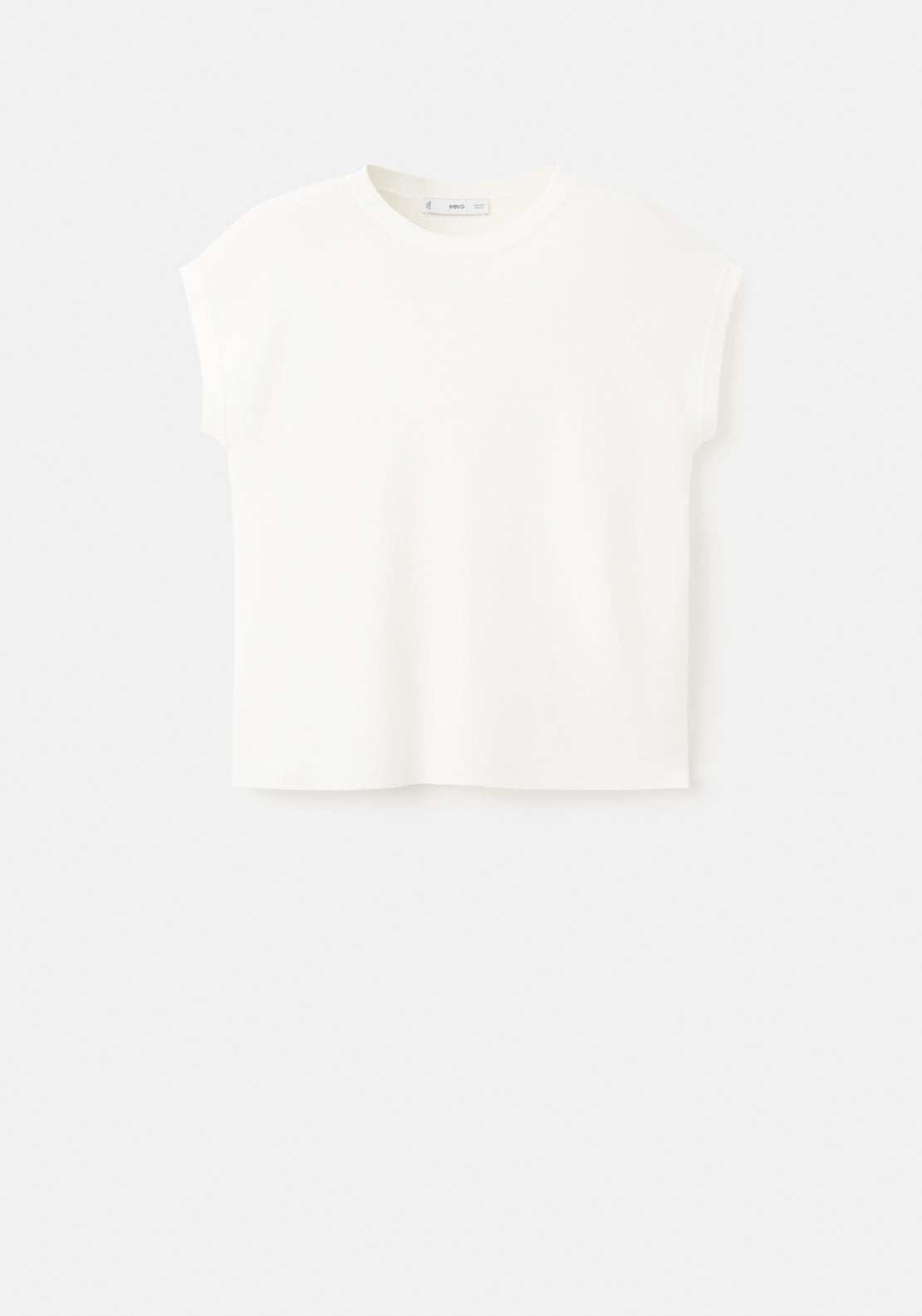 Cotton Short Sleeve T-Shirt - Cream