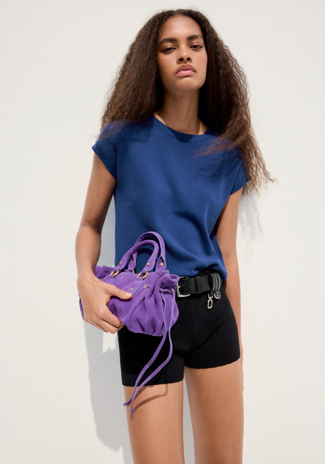 Cotton Short Sleeve T-Shirt - Blue