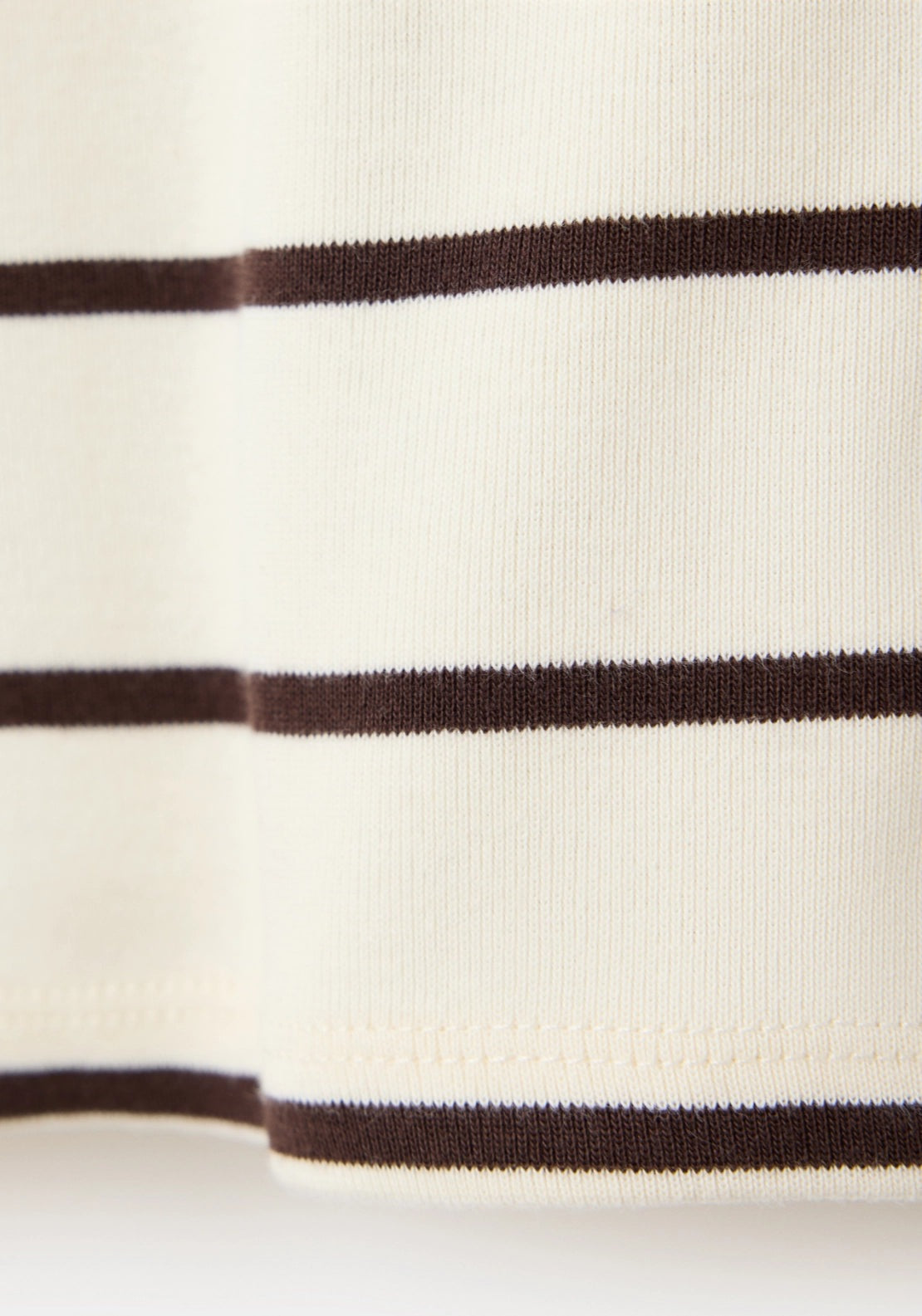 Stripped Knit Cardigan - Cream