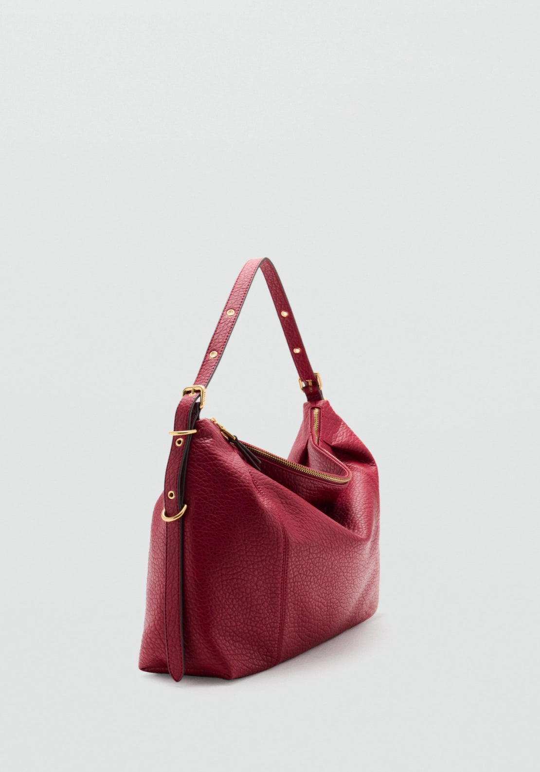 Slouched Shoulder Bag - Red