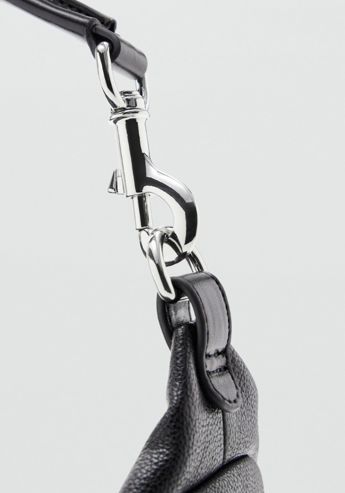 Shoulder Bag With Pocket - Black