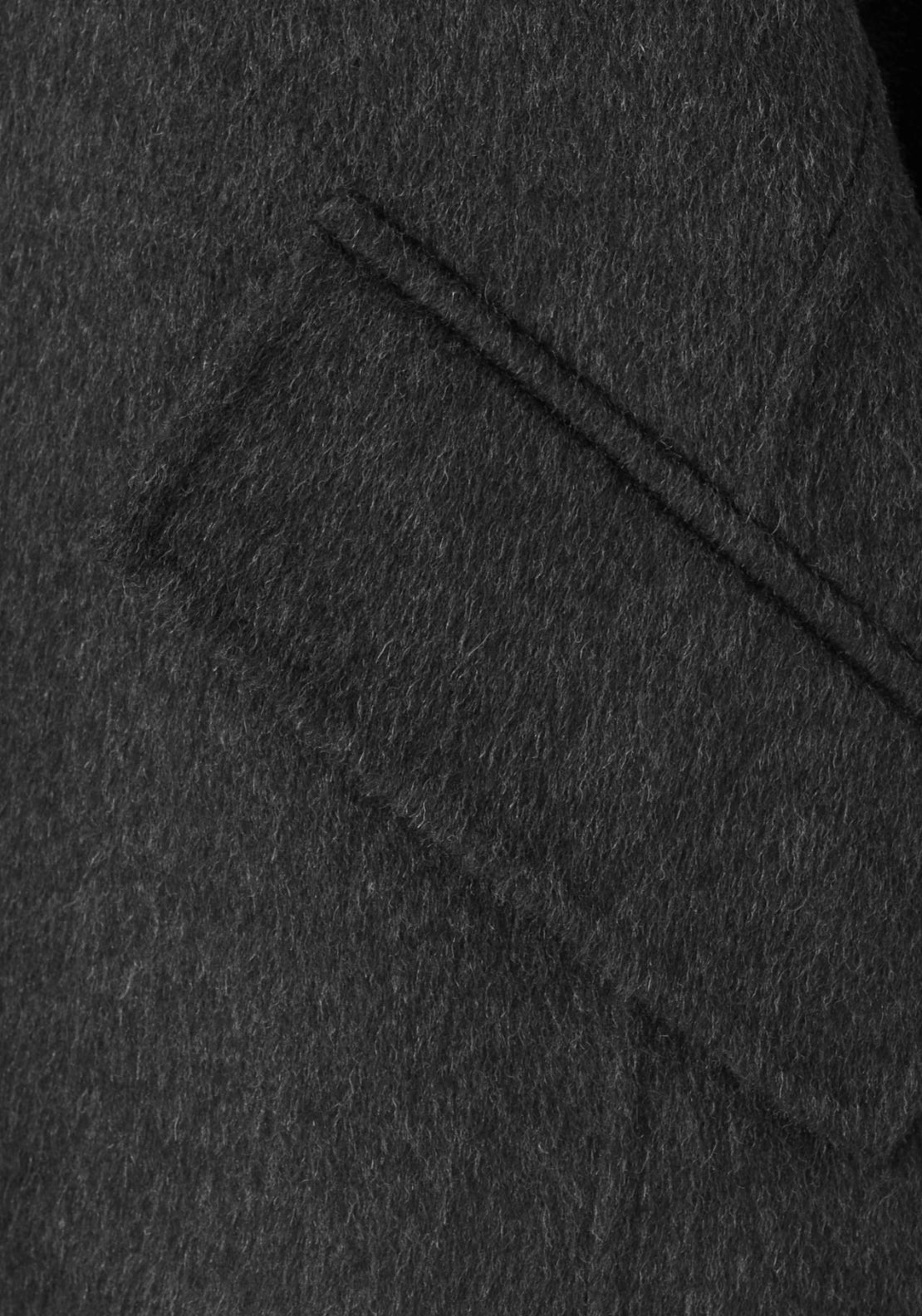 Wool Jacket With Funnel Neck - Grey