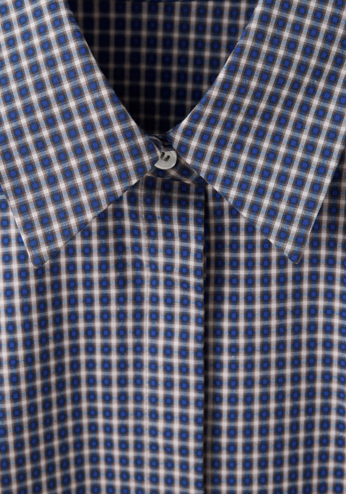 Fitted Cotton Shirt - Blue