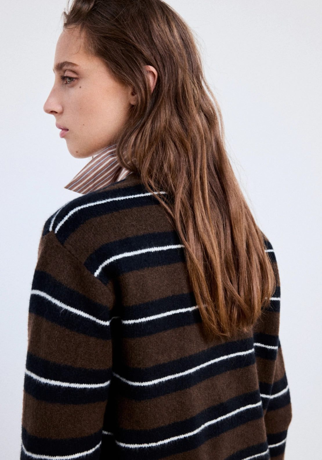 Knit Cardigan - Brown