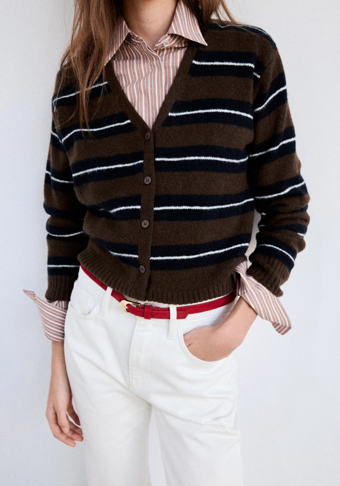 Knit Cardigan - Brown