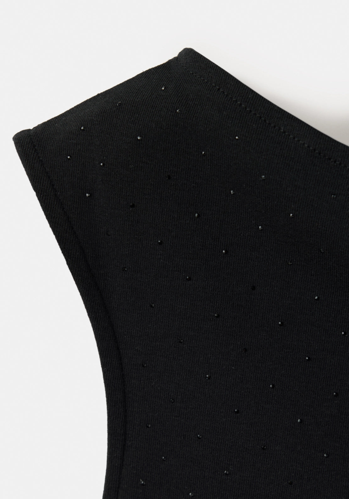Top With Little Rhinestone - Black