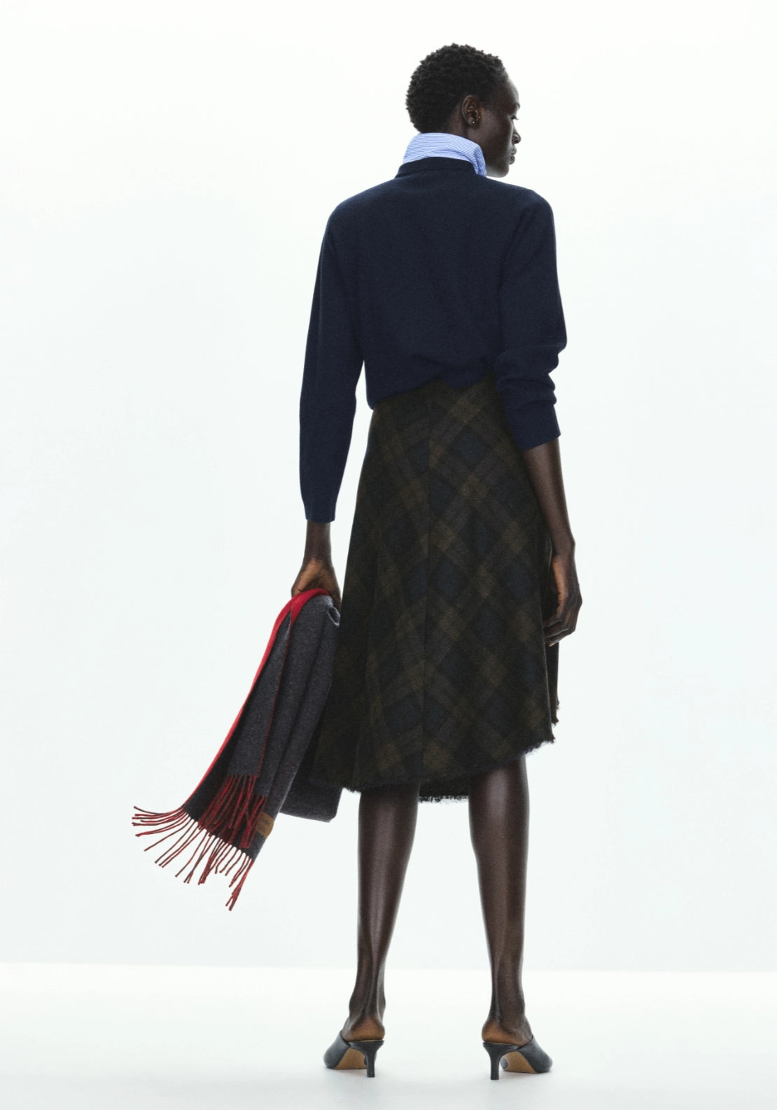 Double-effect Knit Cardigan - Blue