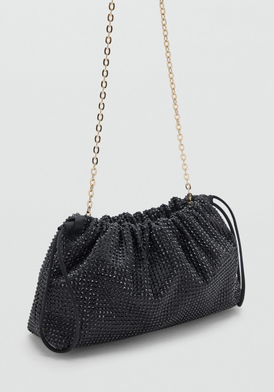 Shoulder Bag With Details - Black