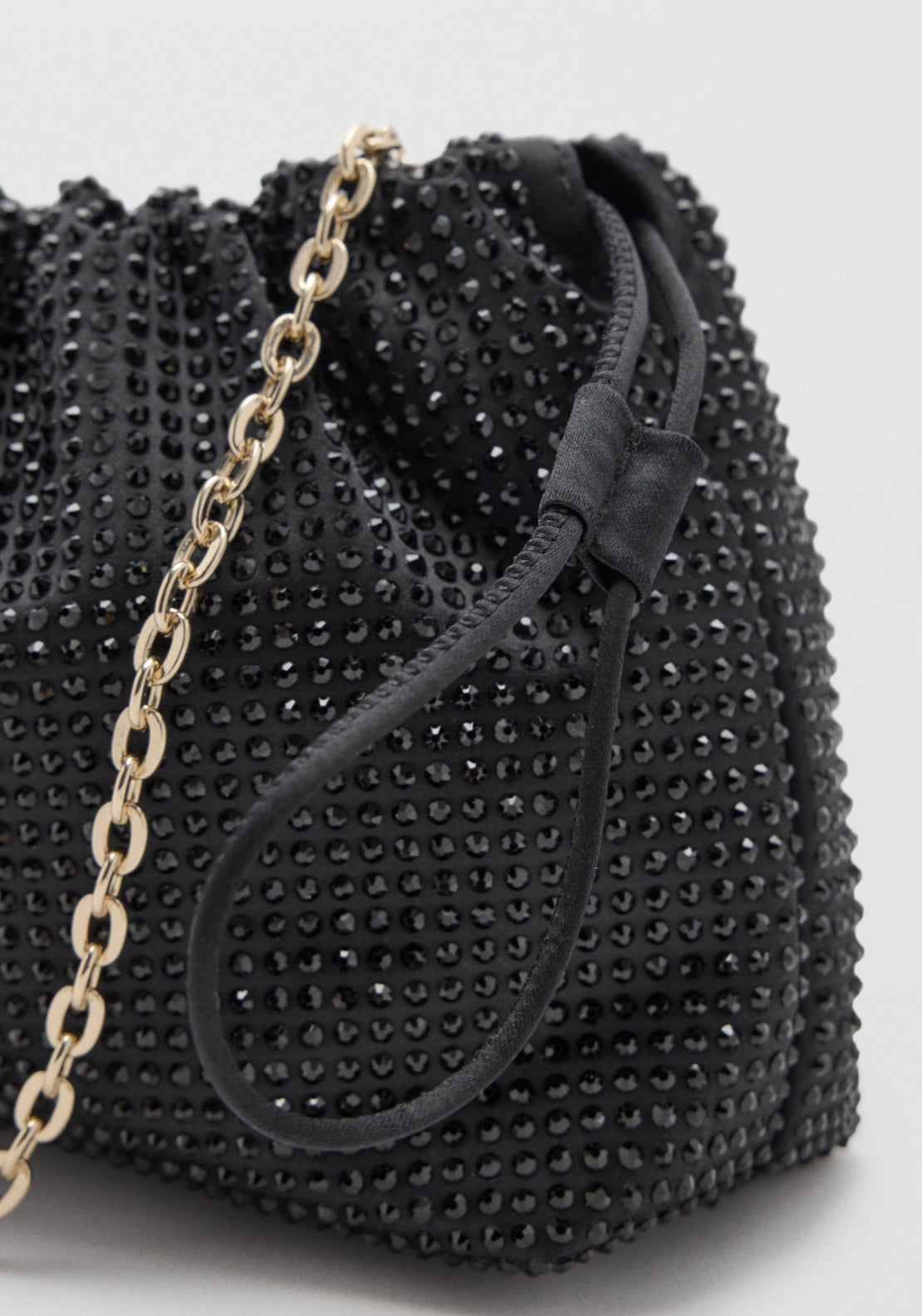 Shoulder Bag With Details - Black