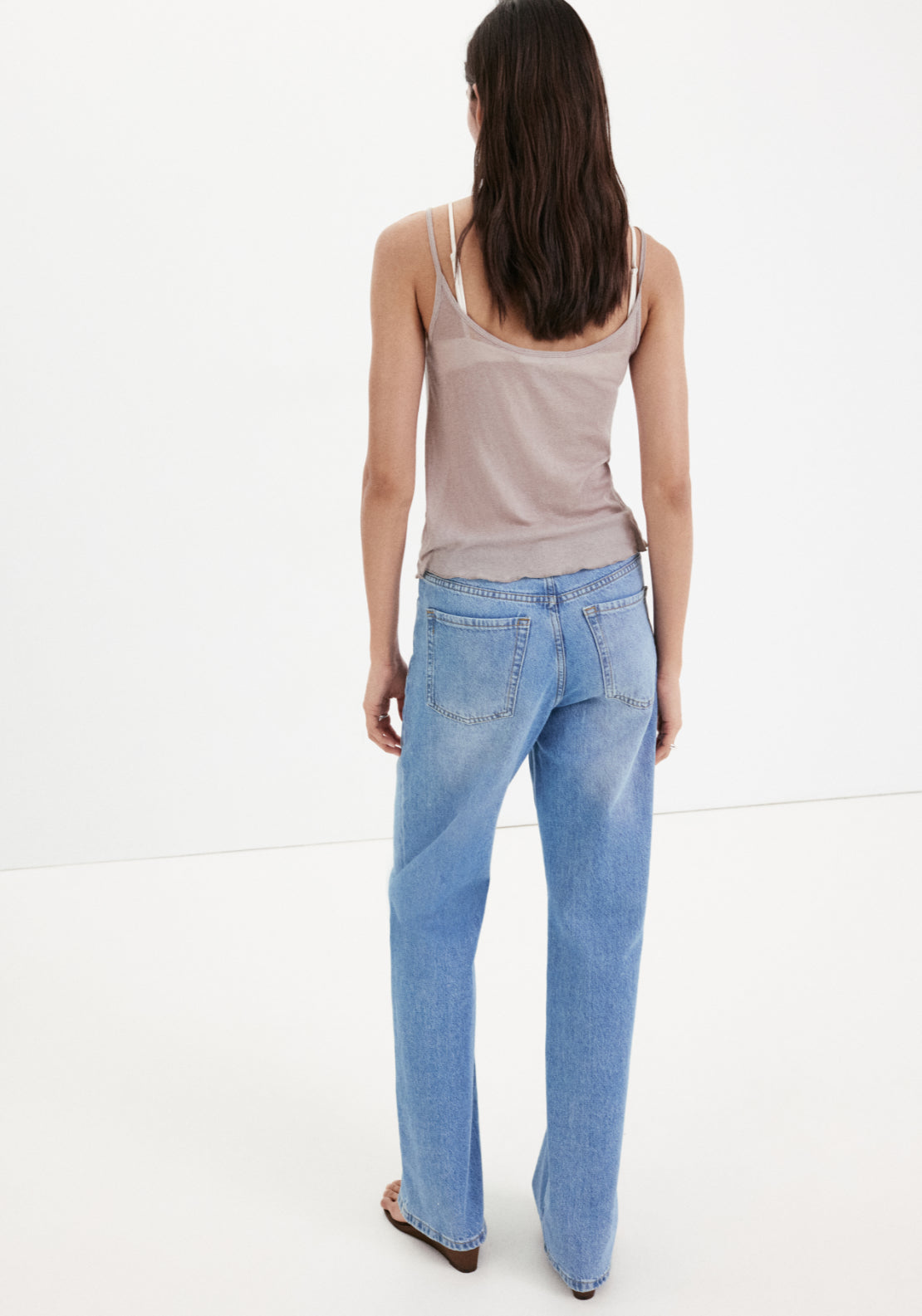 Danila High Waisted Wide Leg Jeans - Denim Blue