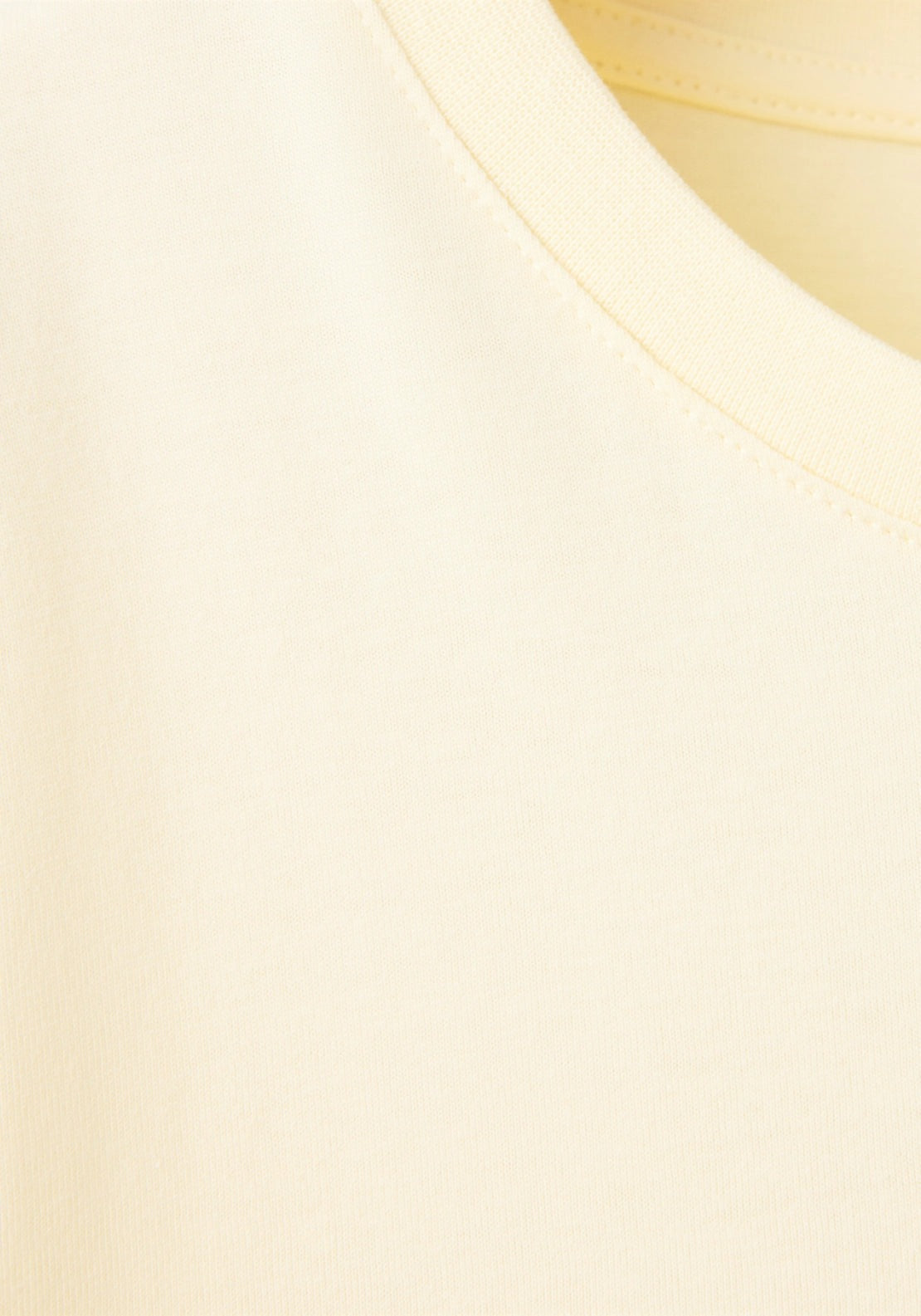 Printed Cotton T-Shirt - Yellow