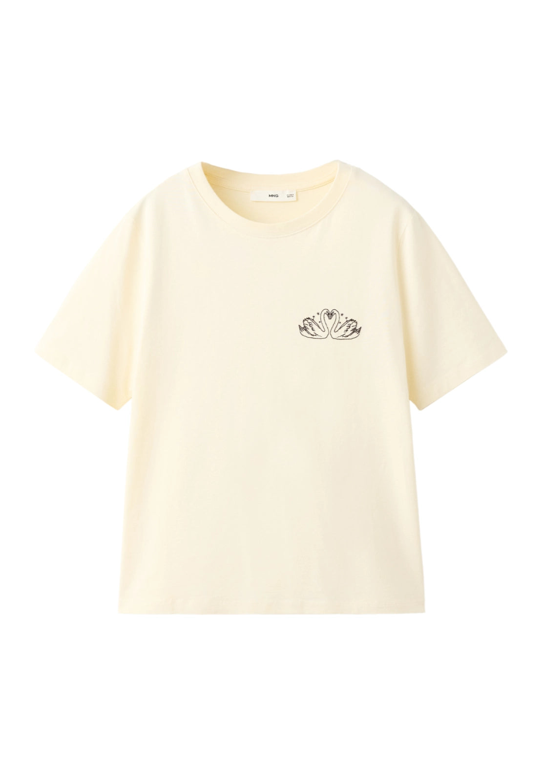 Printed Cotton T-Shirt - Yellow