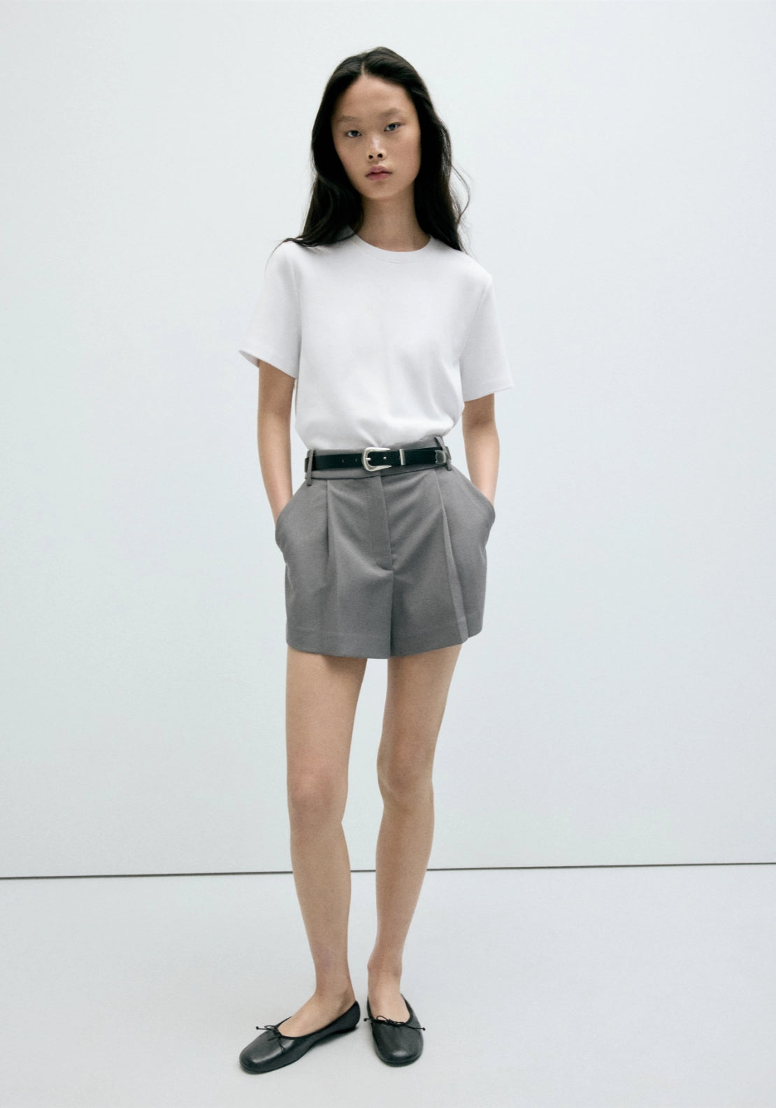 Cotton Crew Neck T-Shirt - White