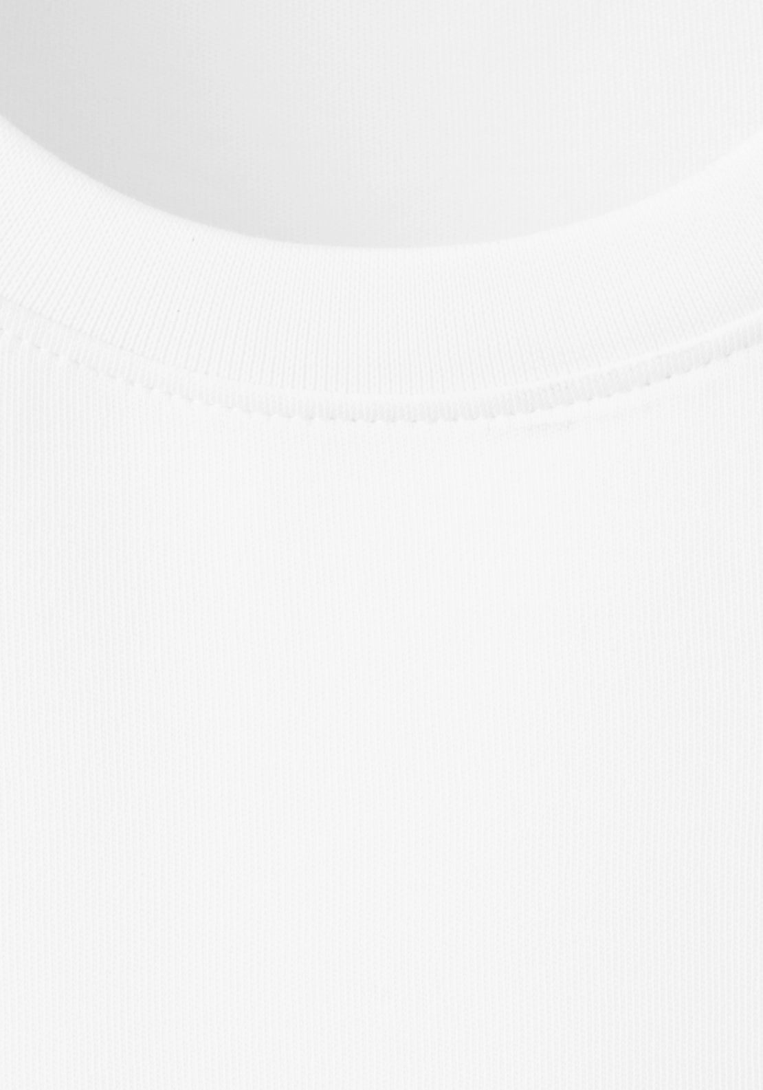 Cotton Crew Neck T-Shirt - White