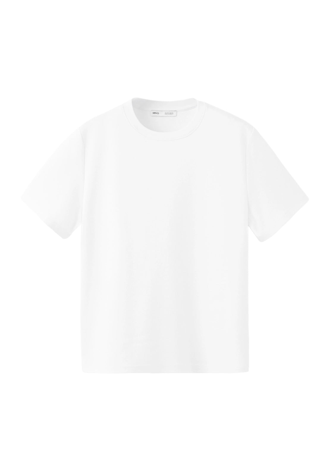 Cotton Crew Neck T-Shirt - White