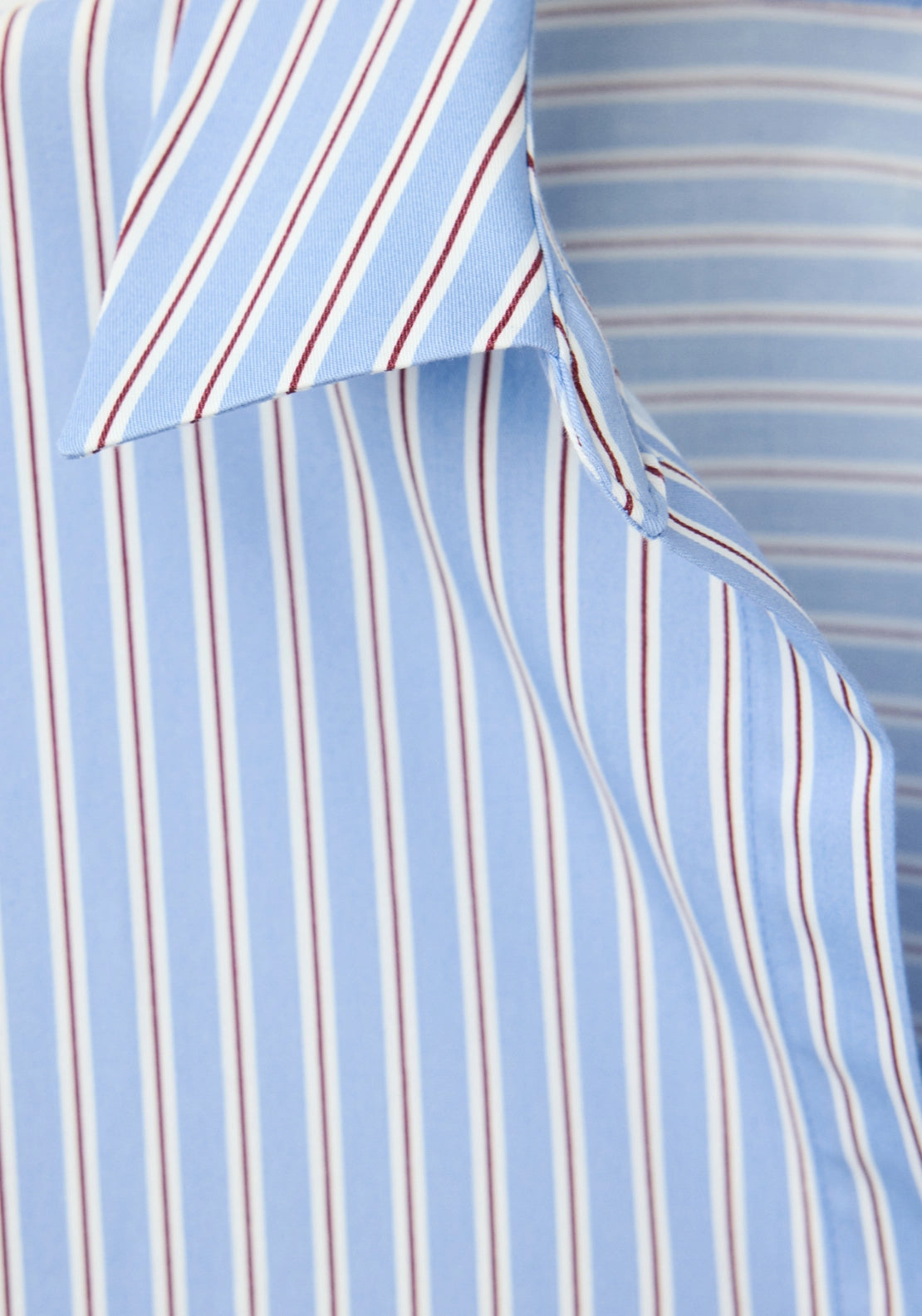 Striped Straight Shirt - Blue