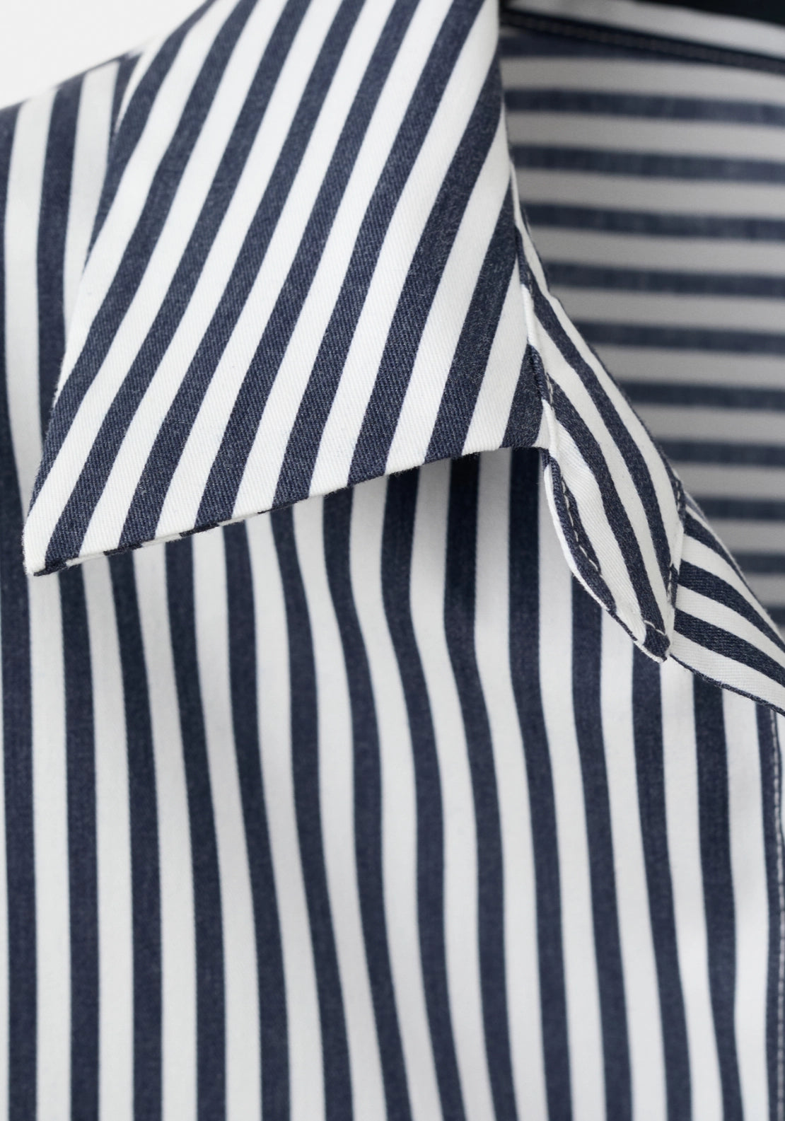 Striped Straight Shirt - Blue