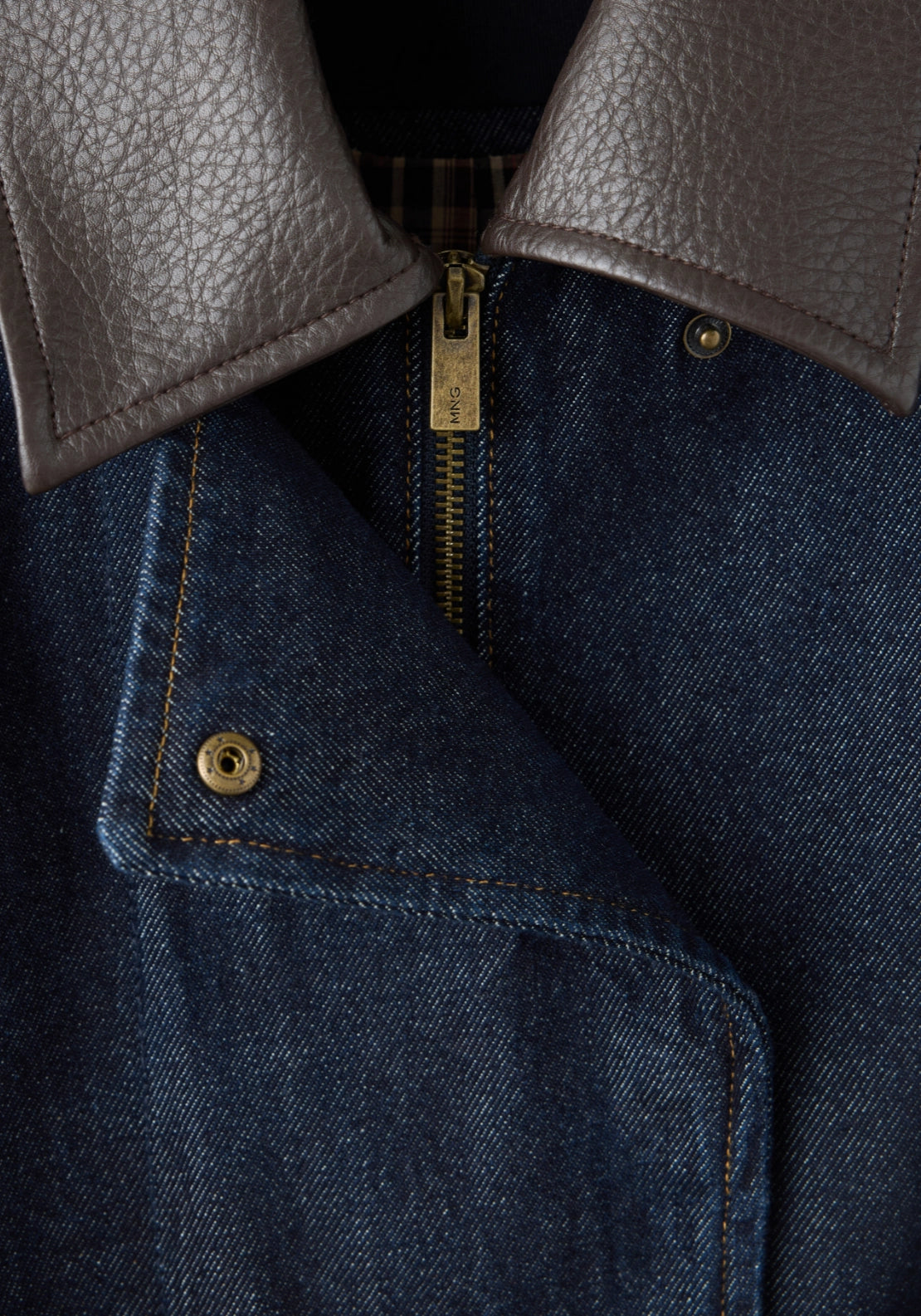 Denim Bomber Jacket - Blue