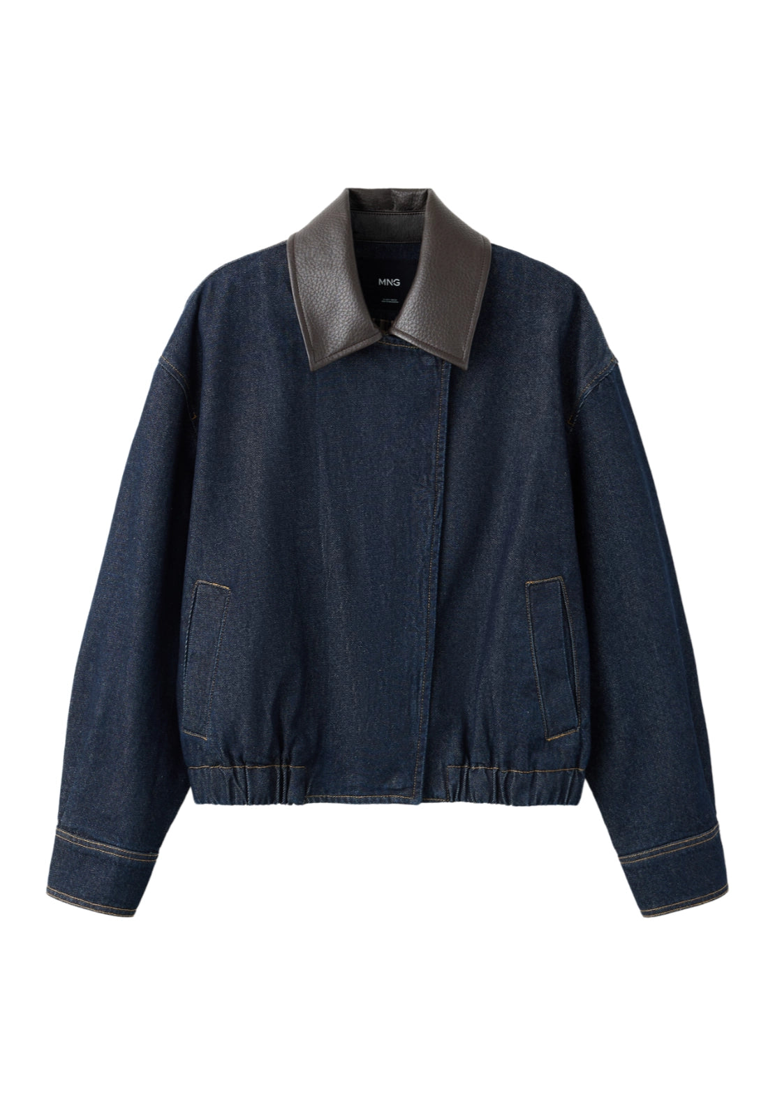 Denim Bomber Jacket - Blue