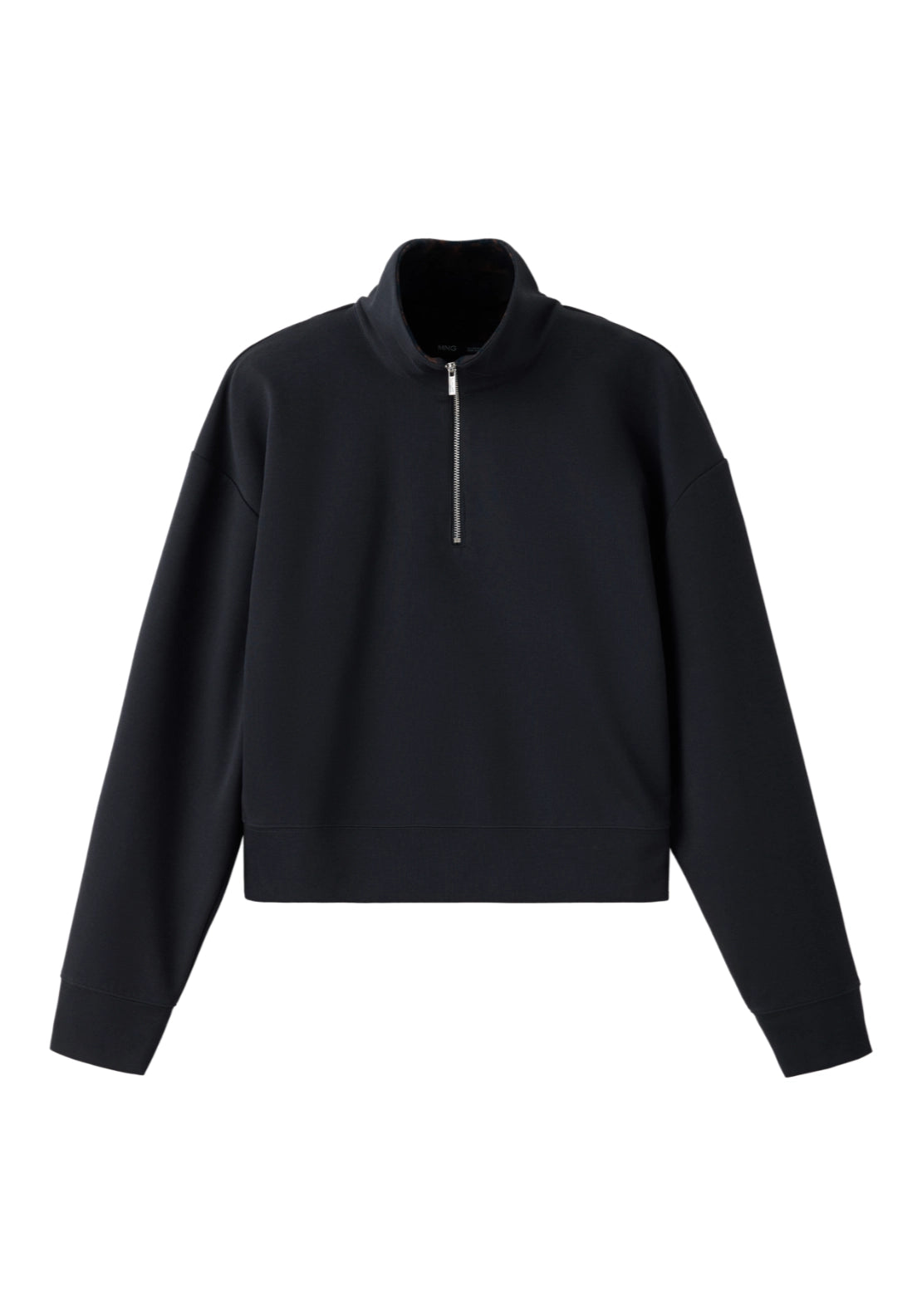 Turtleneck Sweatshirt With Zip - Blue