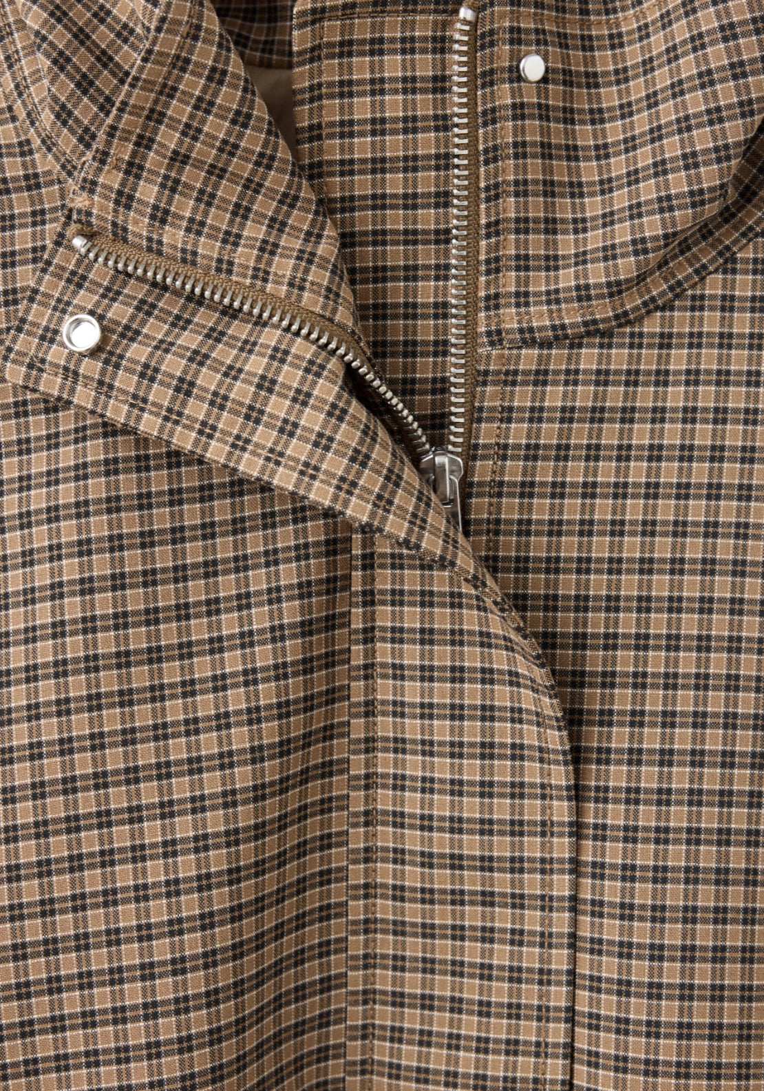Lightweight Print Jacket - Brown