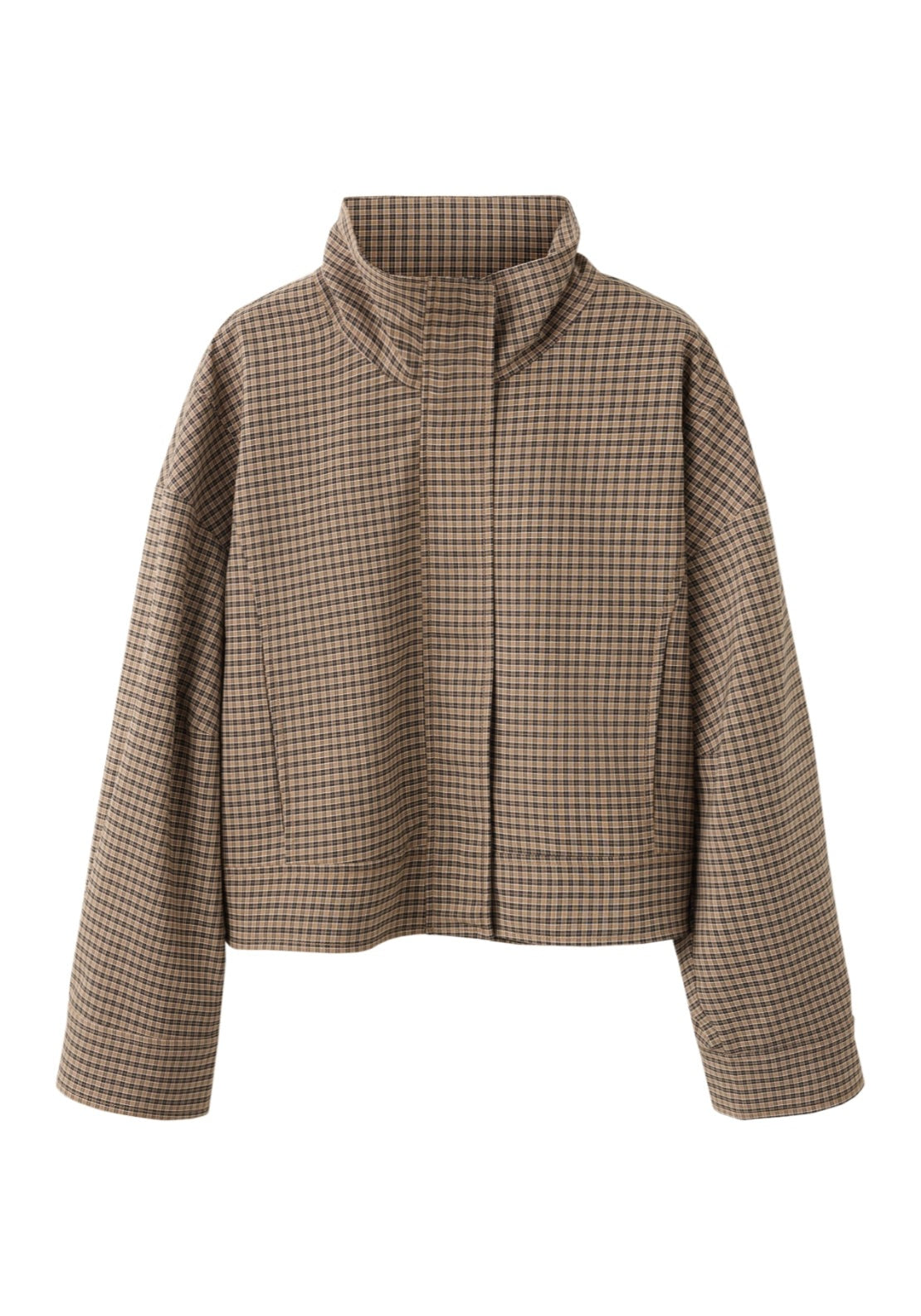 Lightweight Print Jacket - Brown