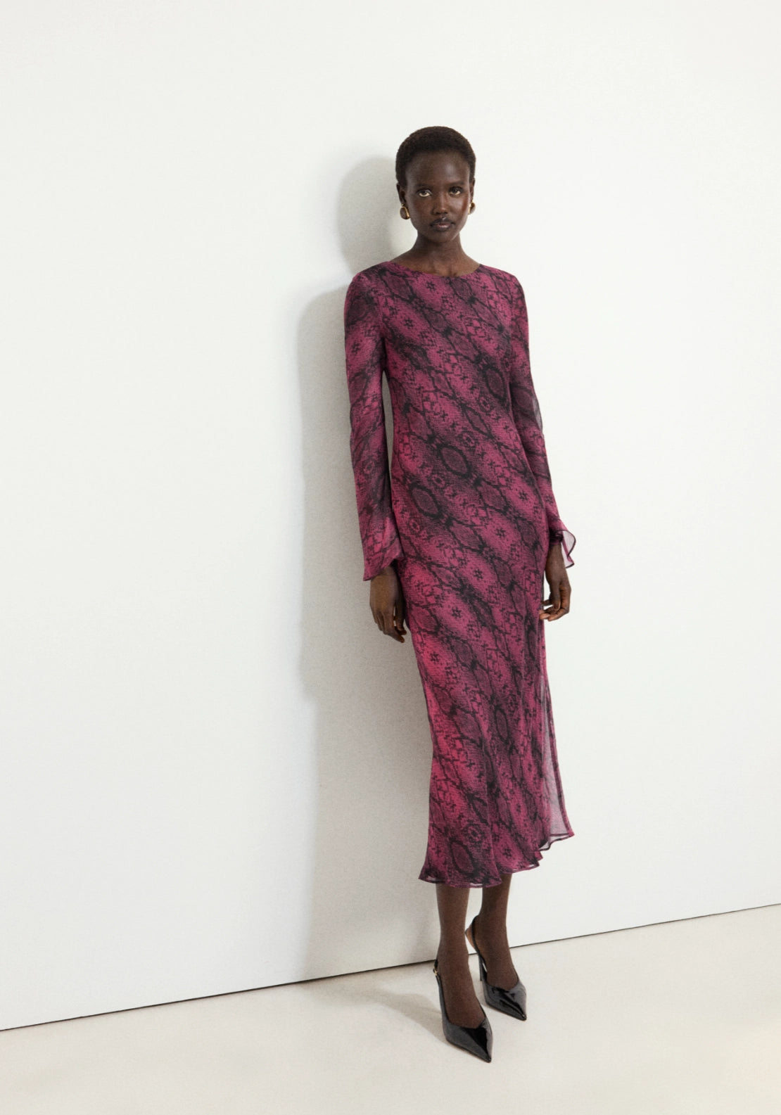 Animal Print Dress - Pink