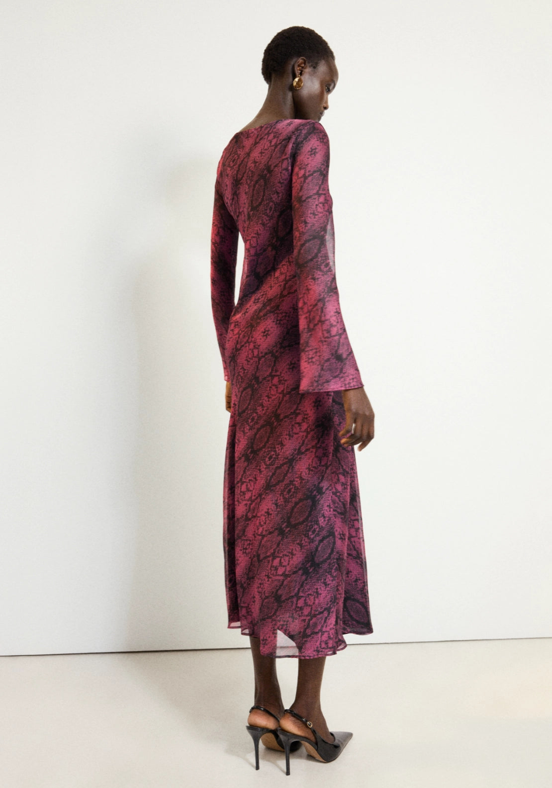 Animal Print Dress - Pink