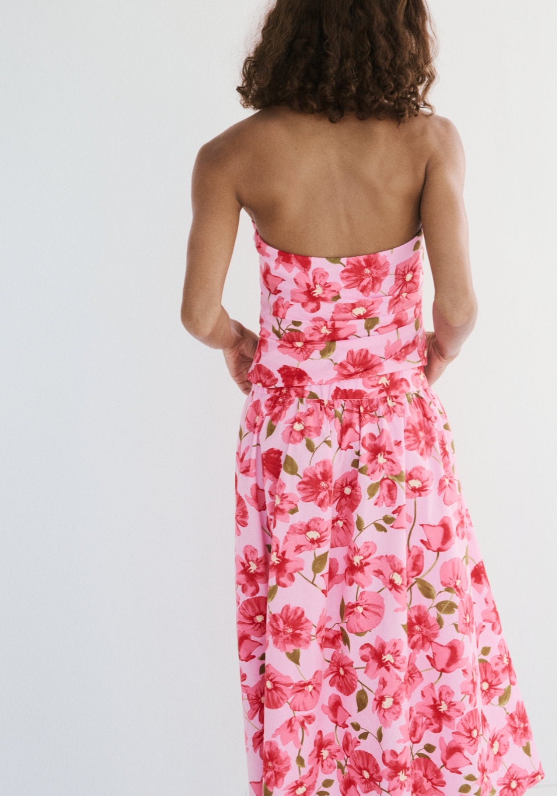 Floral Halter Neck Top - Pink