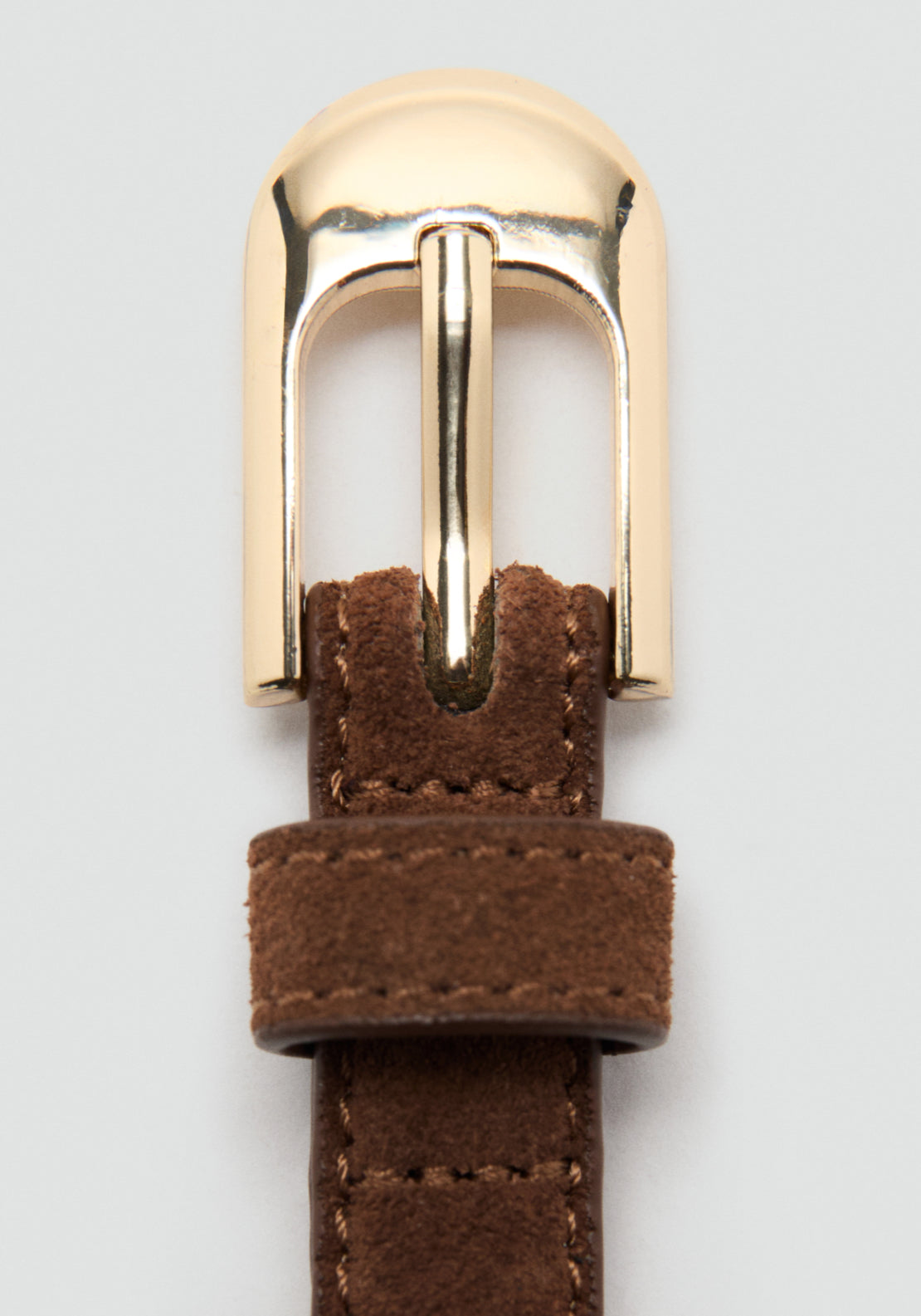 100% Bovine Leather Belt - Brown