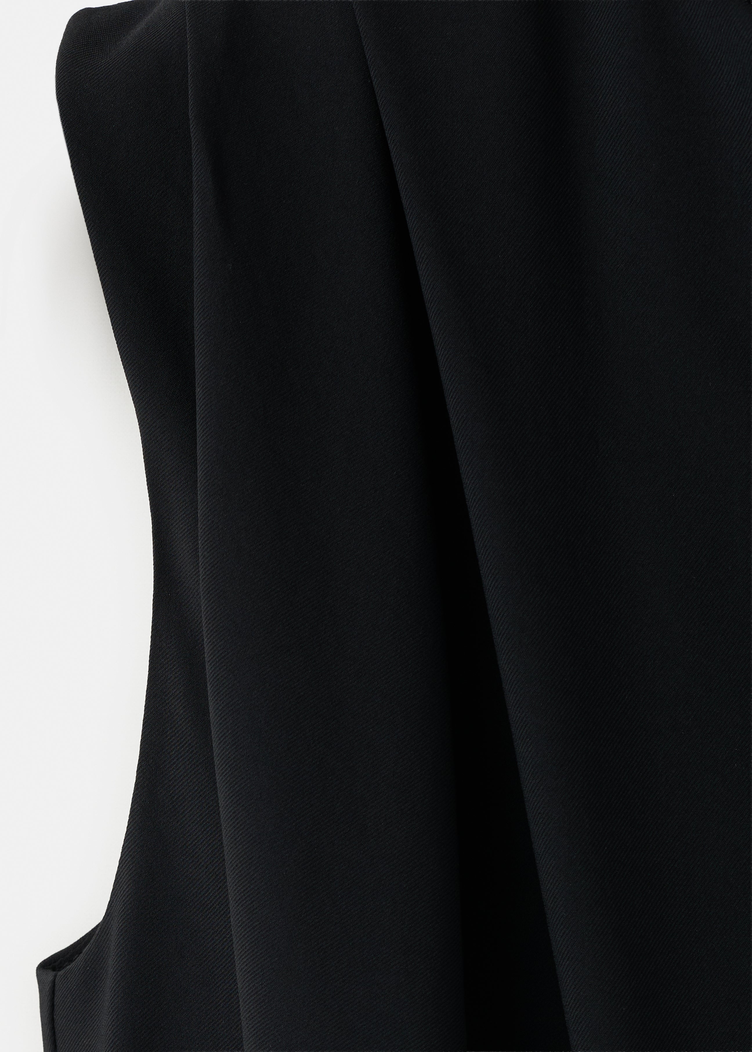 Straight Fit Boat Neck Jumpsuit With Belt - Black