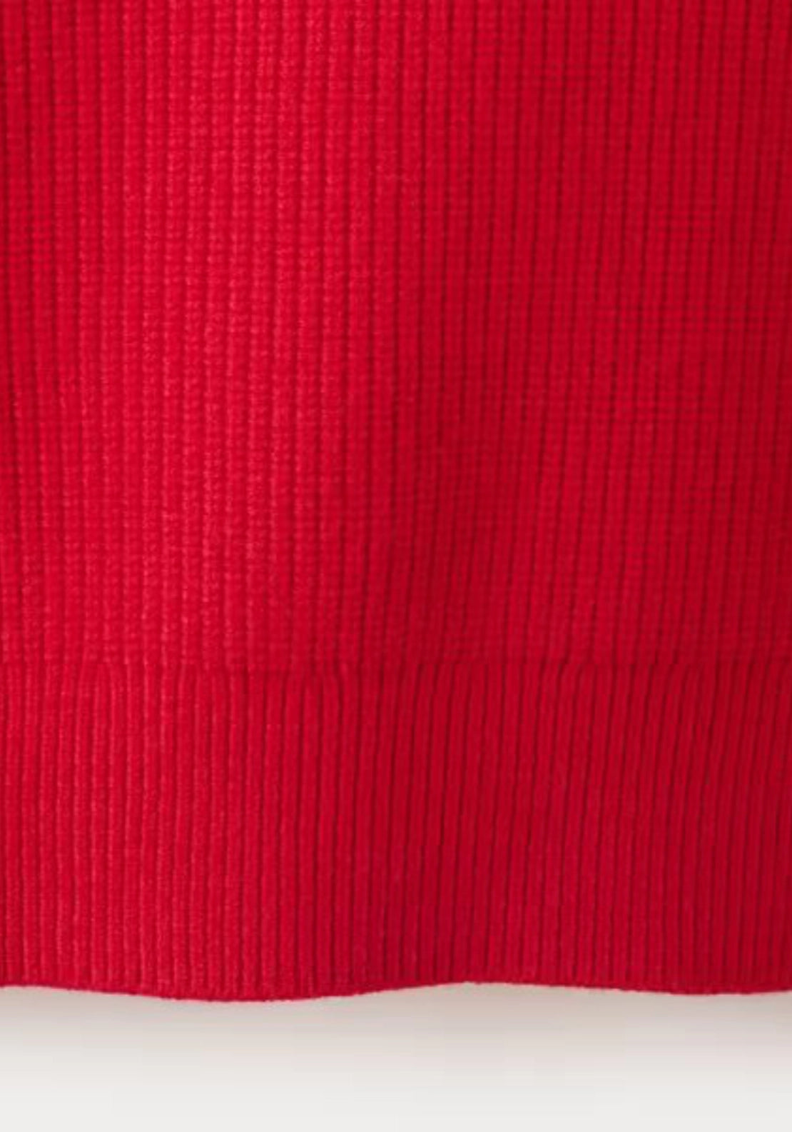 Sweater With Contrasting Zip Collar - Red