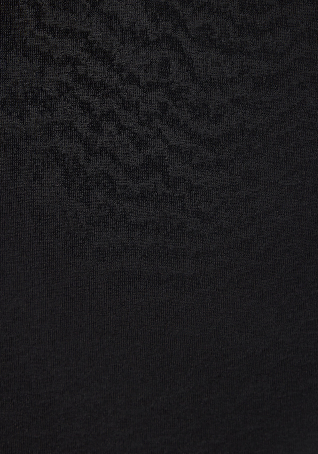 Fitted Fine Knit Top - Black