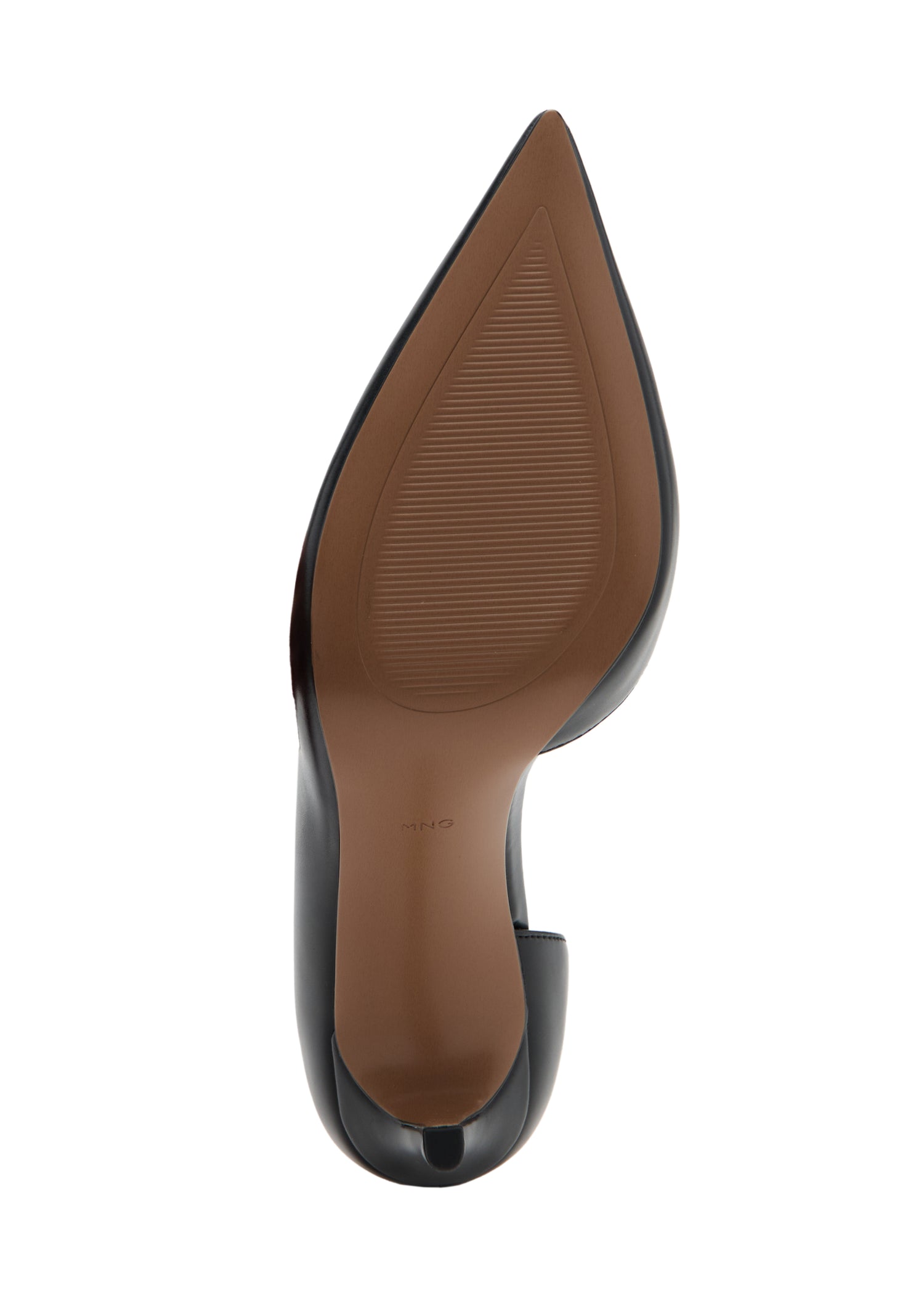 Asymmetrical Sleek Heeled Shoes - Black