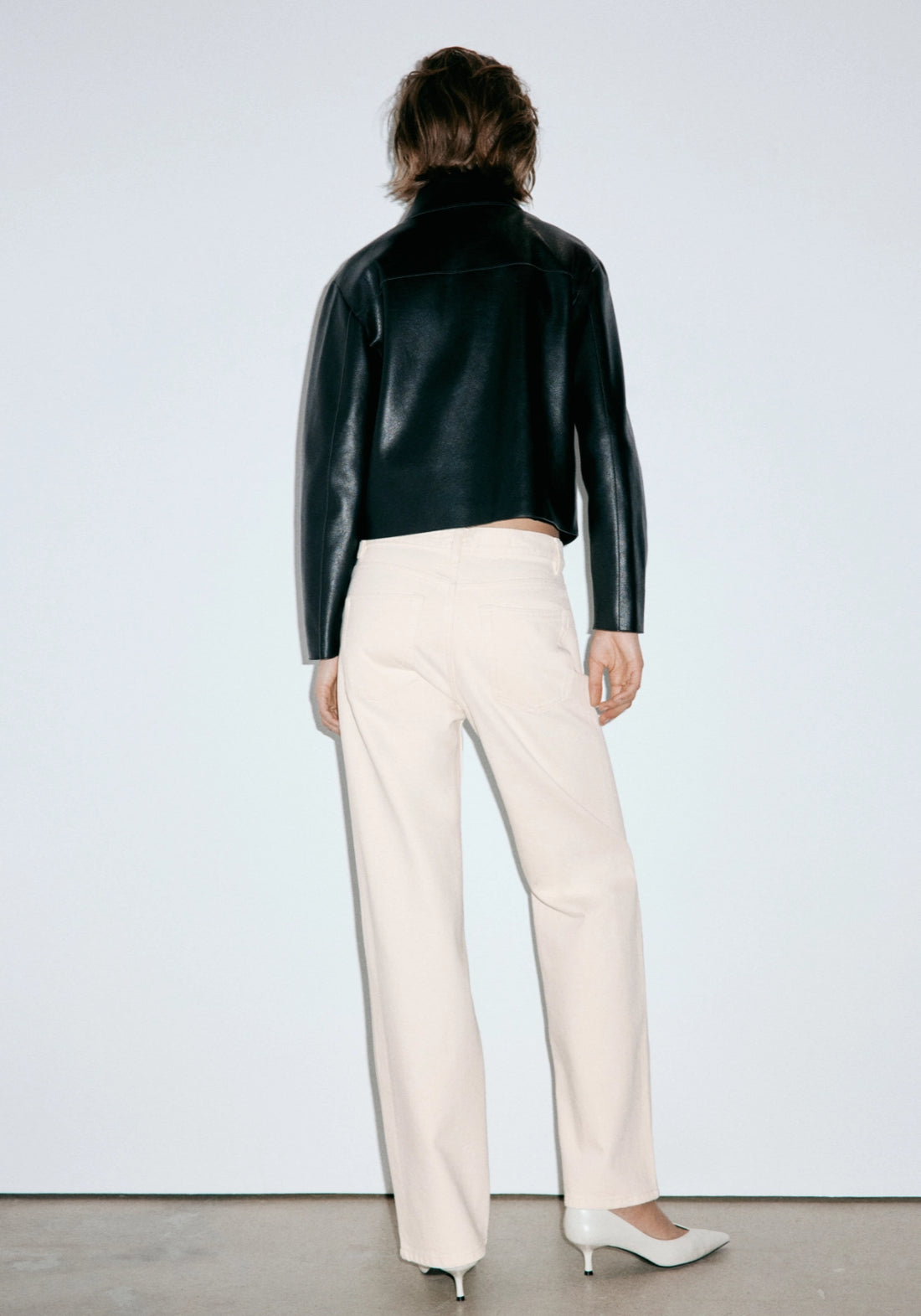 Miami Medium Rise Straight Fit Jeans - Cream