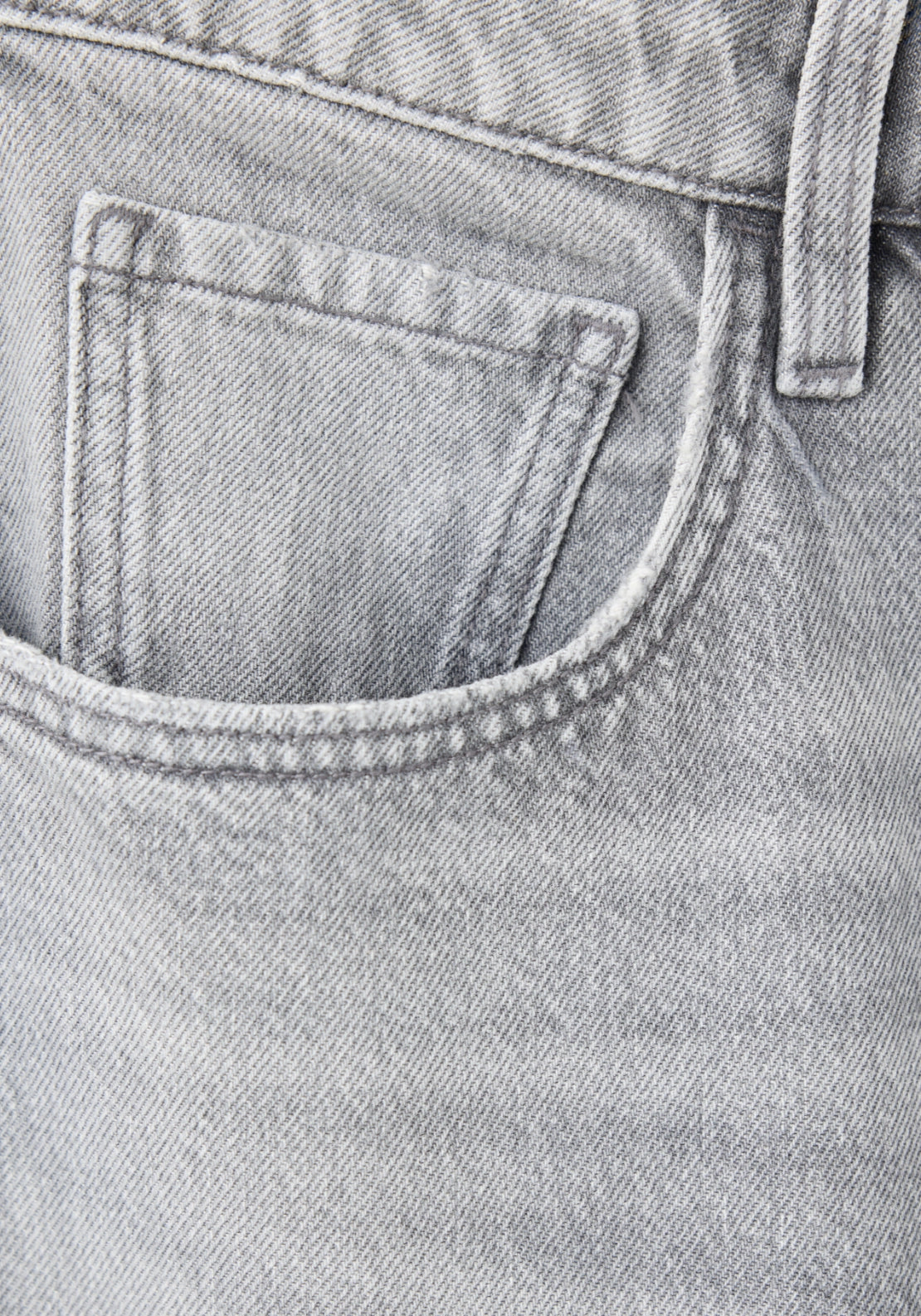 Mid Rise Balloon Jeans - Denim Grey