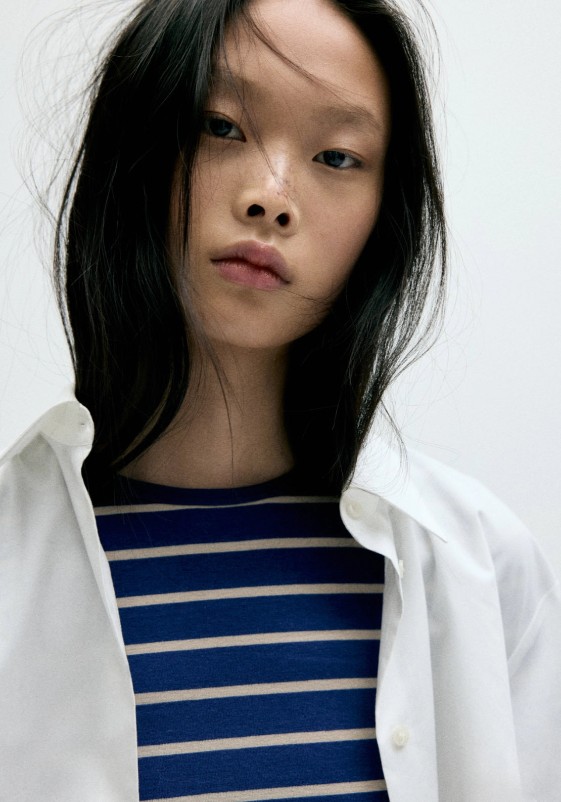 Long-Sleeved Striped T-Shirt - Blue
