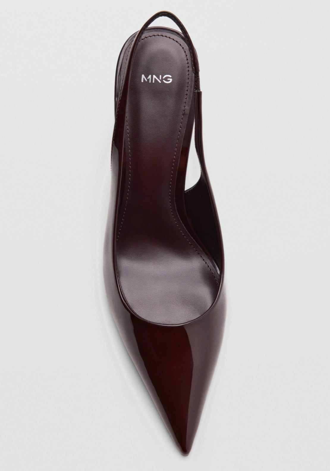 Patent Heeled Shoes - Burgundy