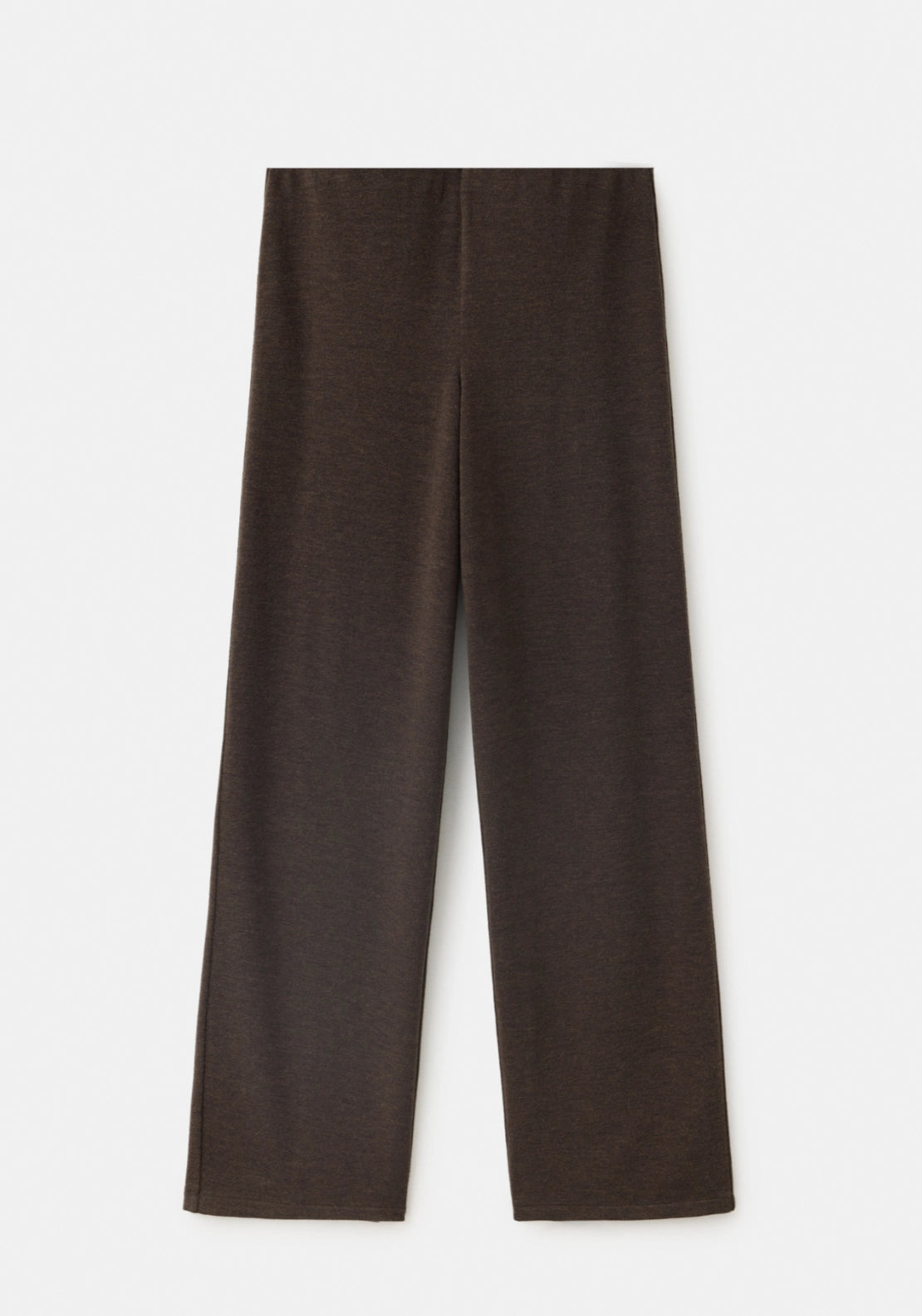 Stretch Knit Trousers - Brown